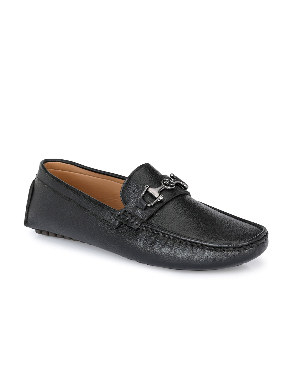 Guava Men's Black Casual Slip On Driving Loafers (GV15JA774)