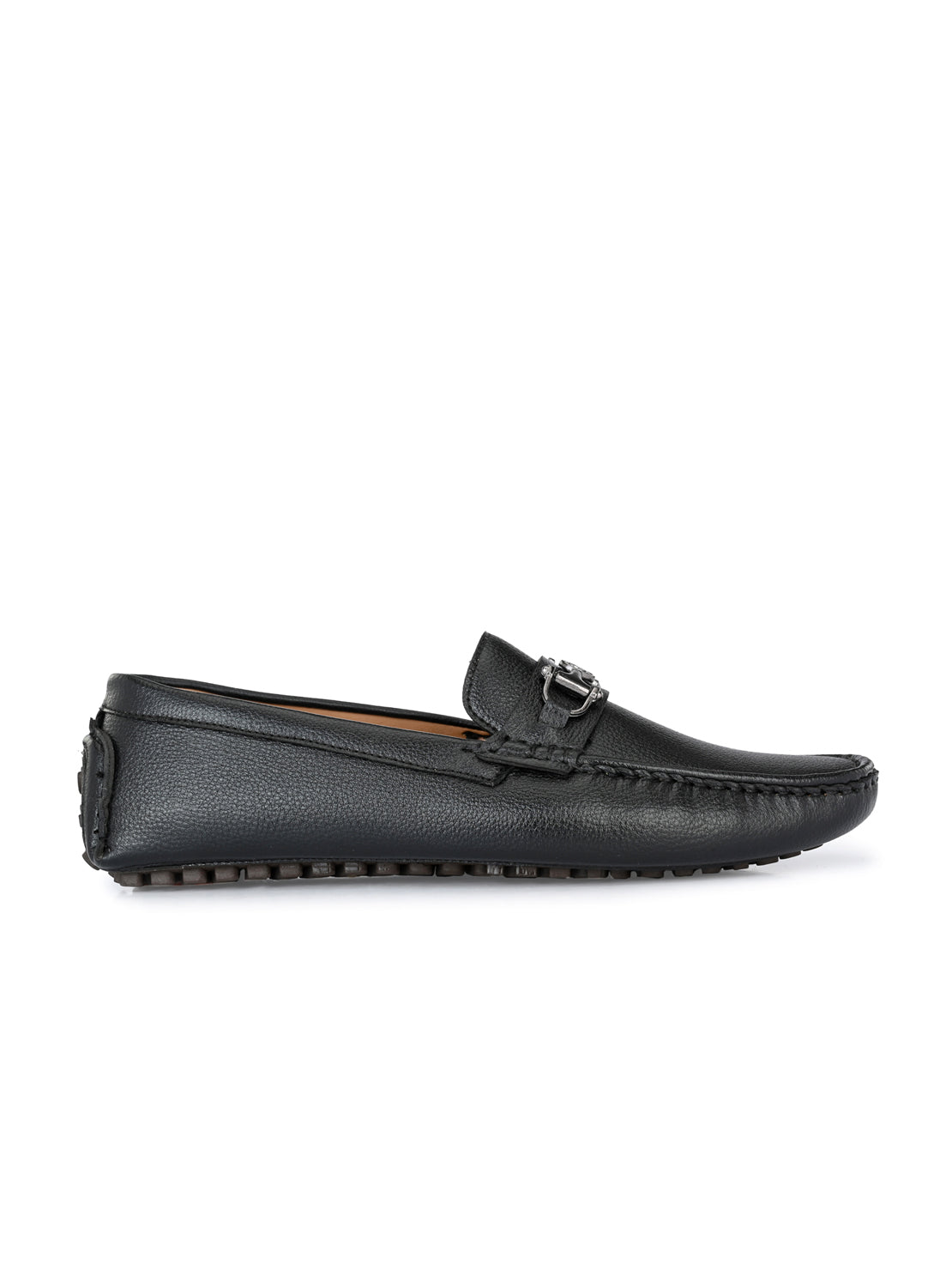 Guava Men's Black Casual Slip On Driving Loafers (GV15JA774)