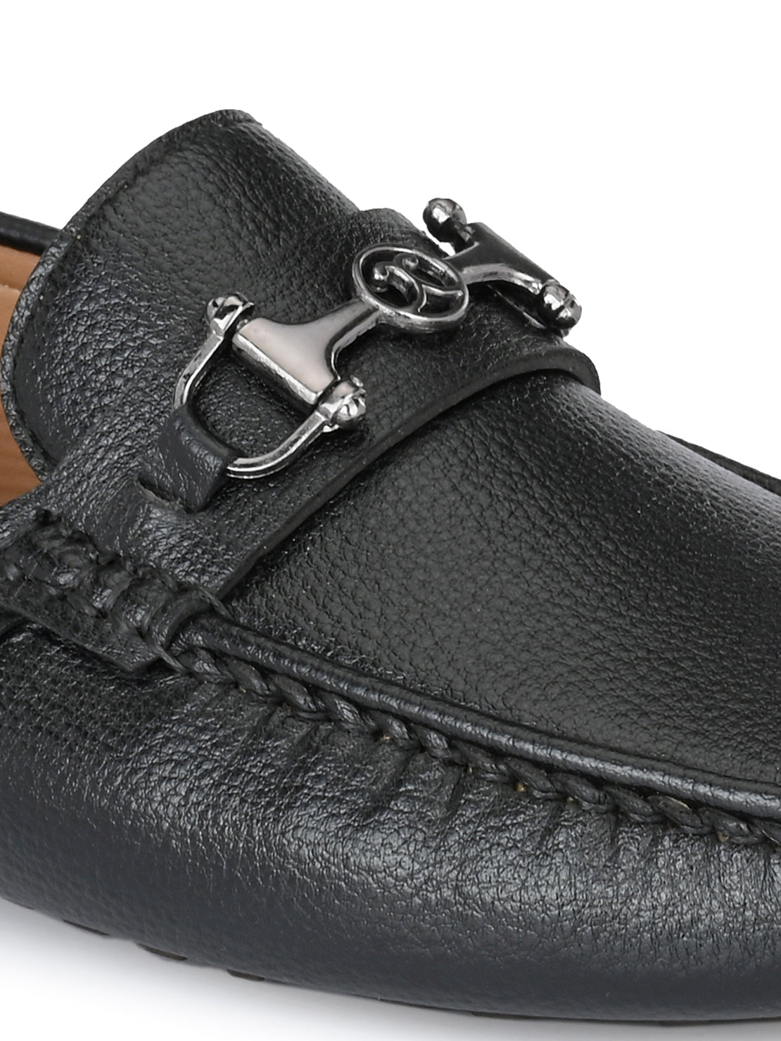 Guava Men's Black Casual Slip On Driving Loafers (GV15JA774)