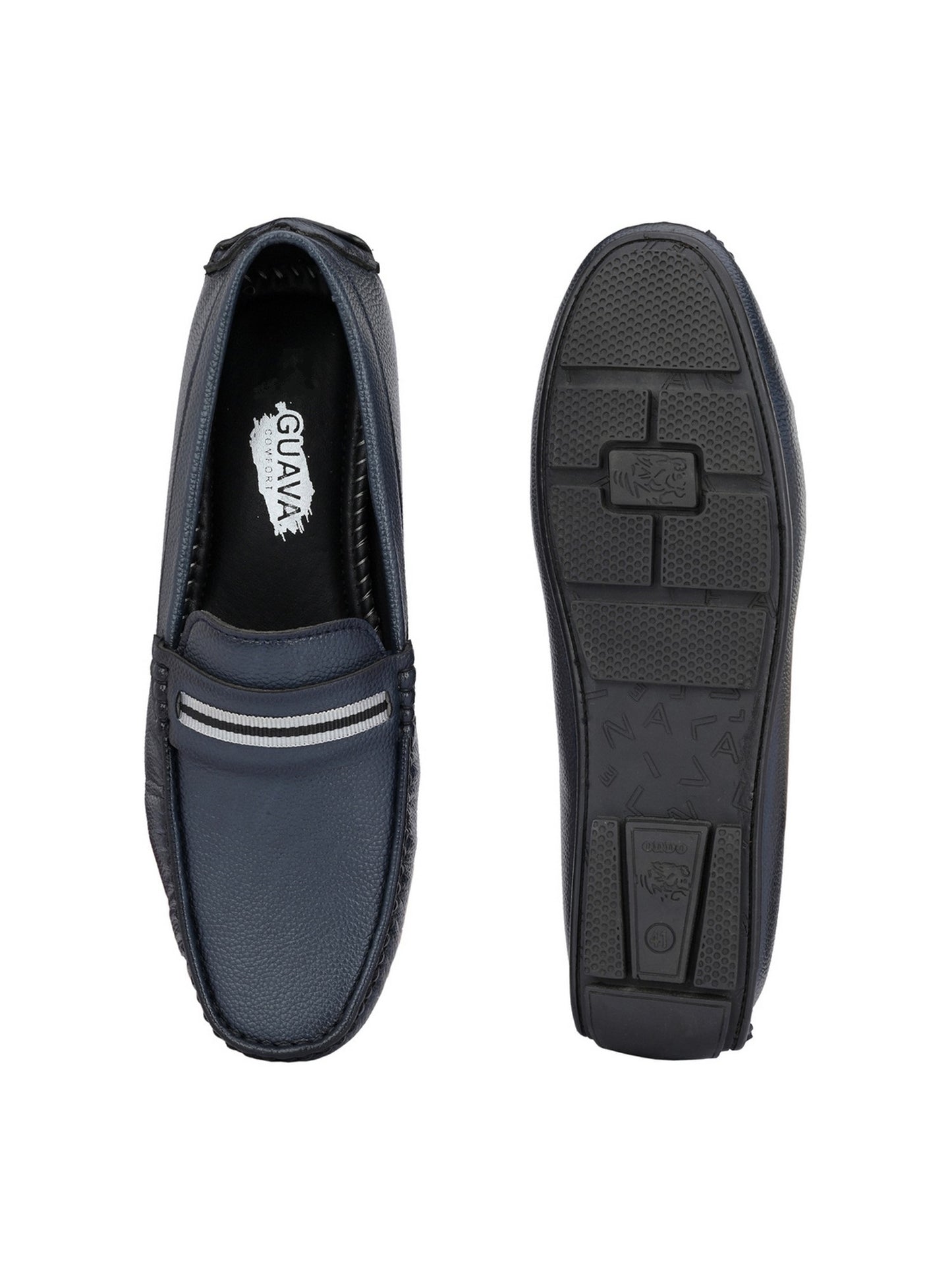 Guava Men's Blue Casual Slip On Driving Loafers (GV15JA785)