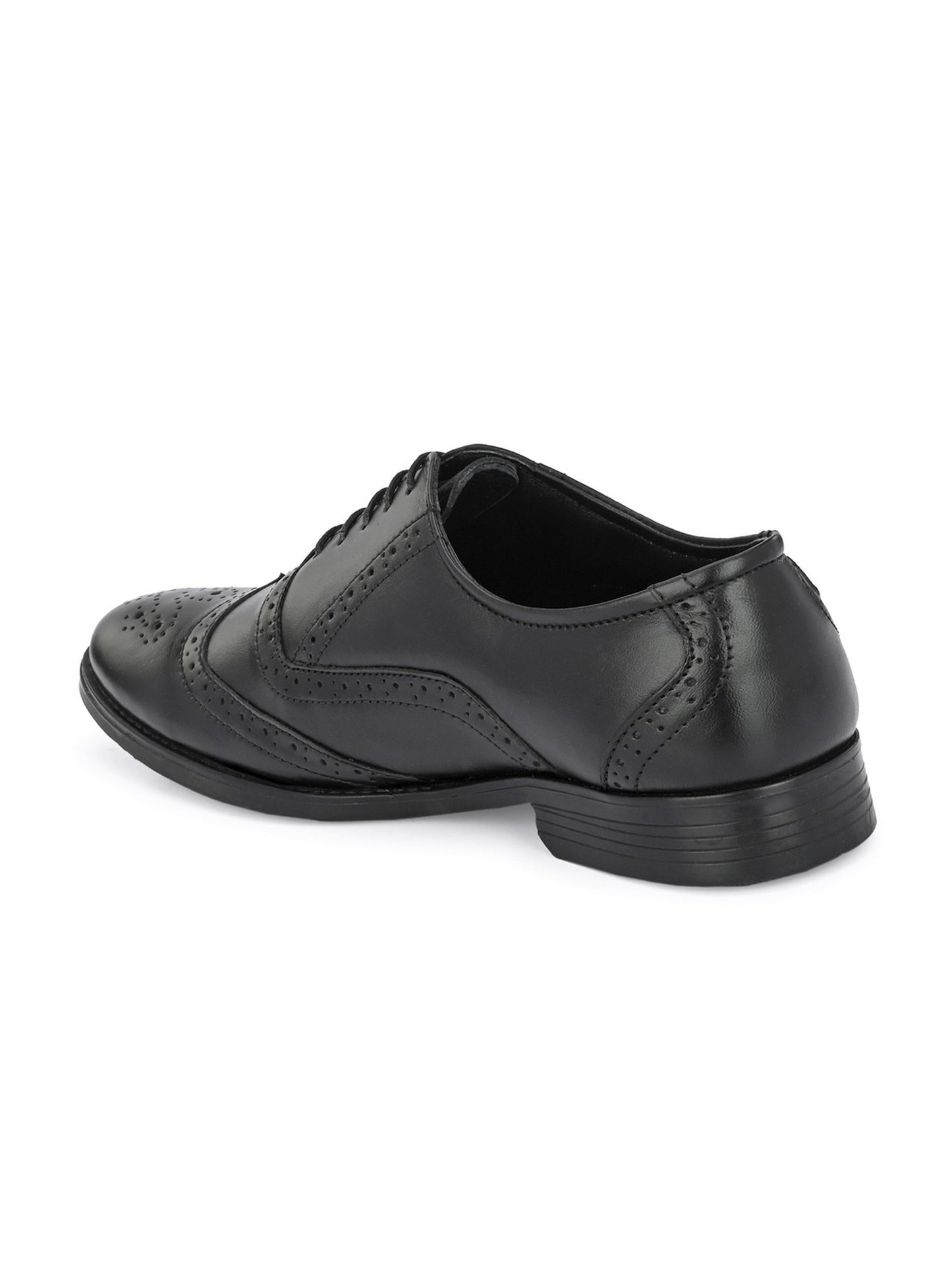 Guava Men's Black Oxford Brouge Lace Up Formal Shoes (GV15JA806)