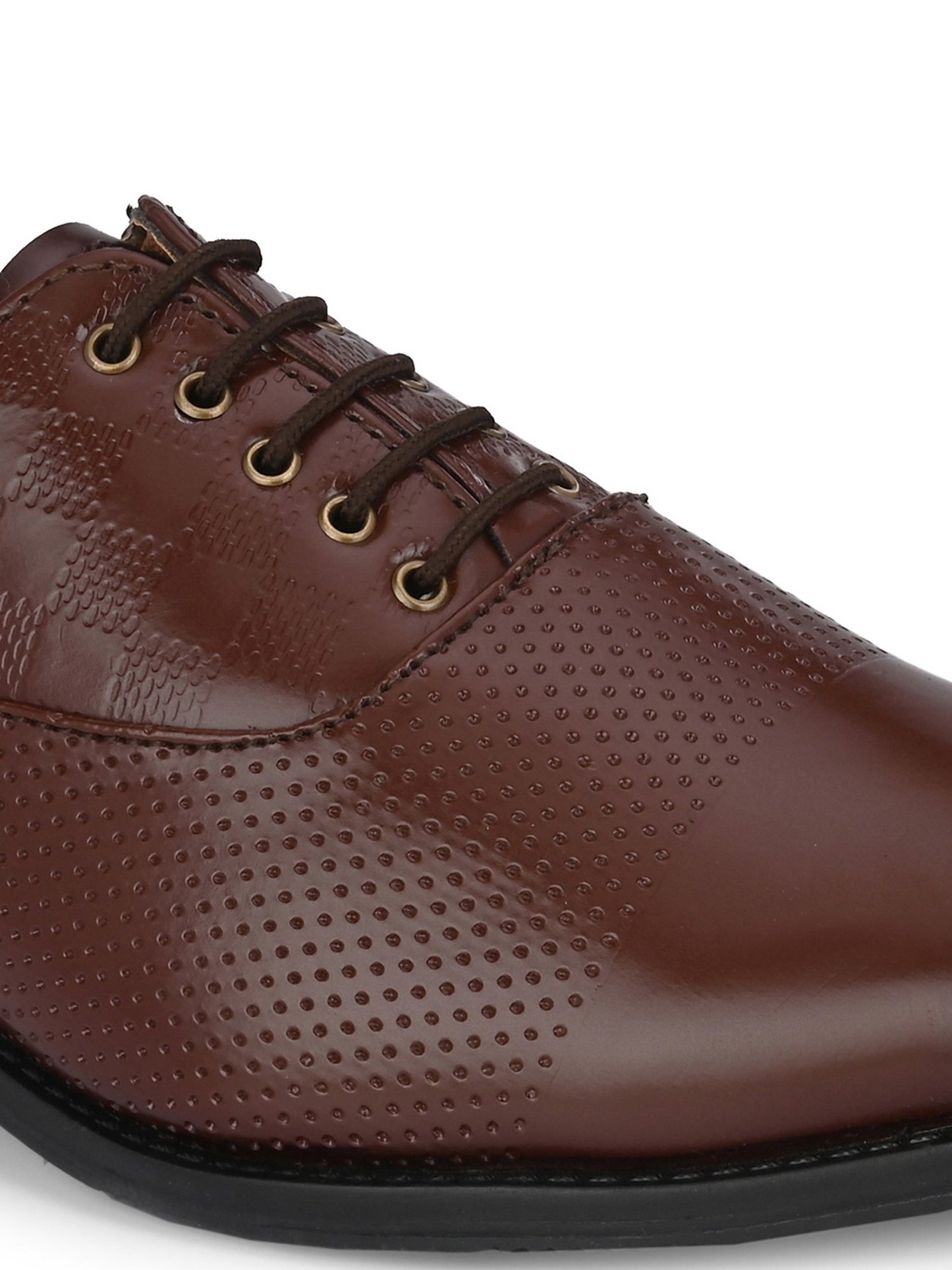 Guava Men's Brown Derby Lace Up Semi Formal Shoes (GV15JA810)