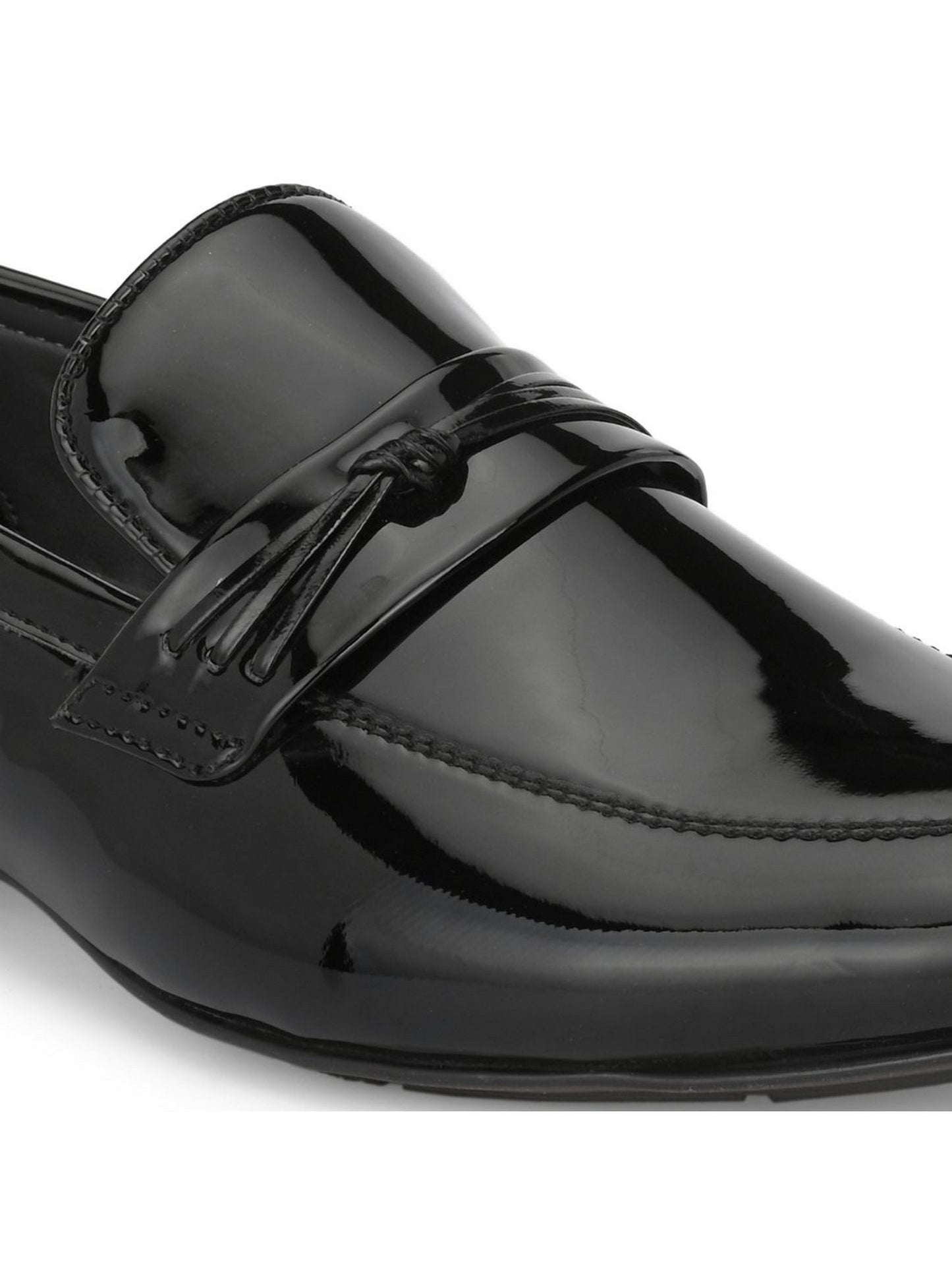 Guava Men's Black Slip On Semi Formal Shoes (GV15JA821)