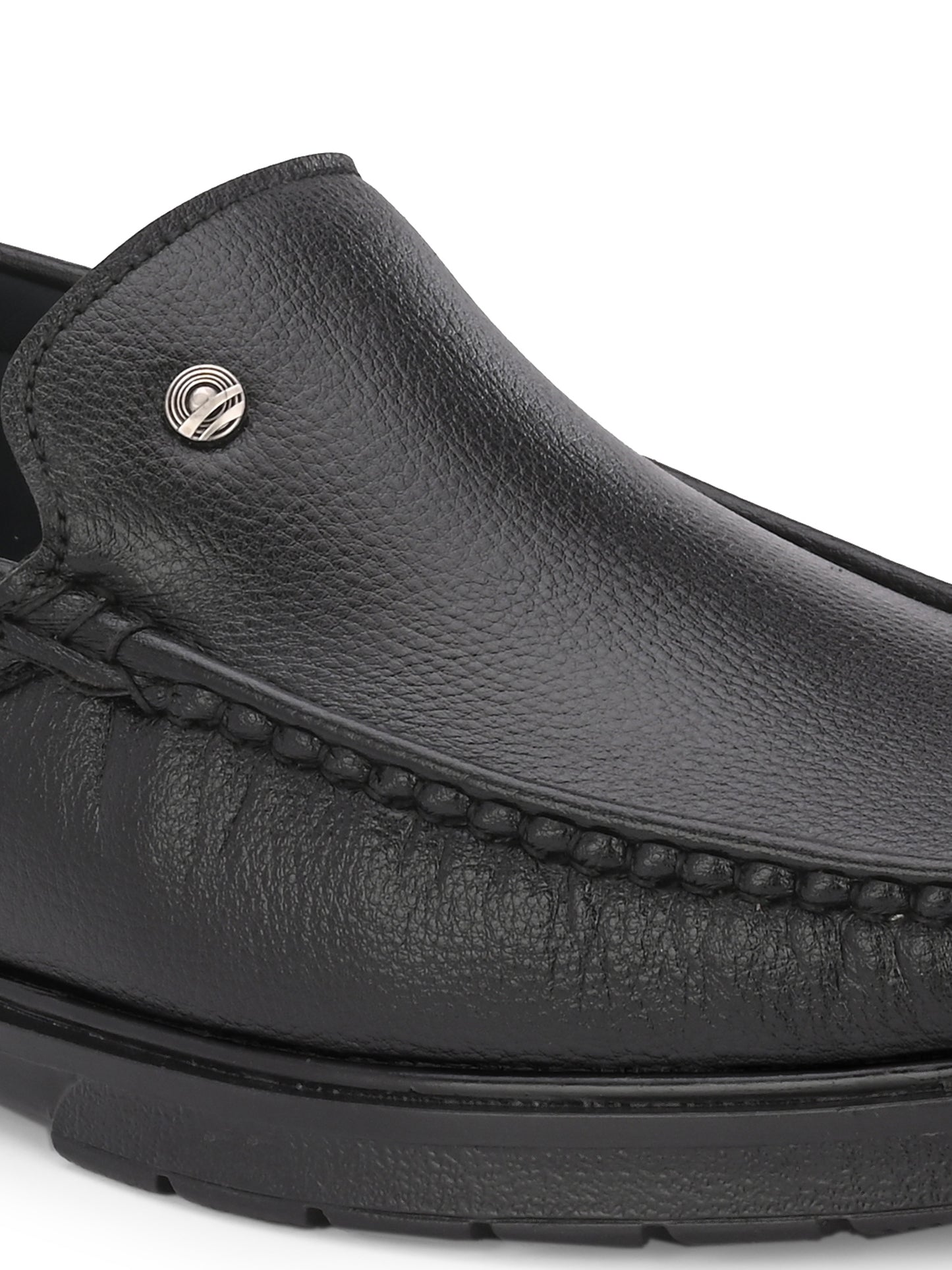 Guava Men's Black Slip On Semi Formal Shoes (GV15JA824)