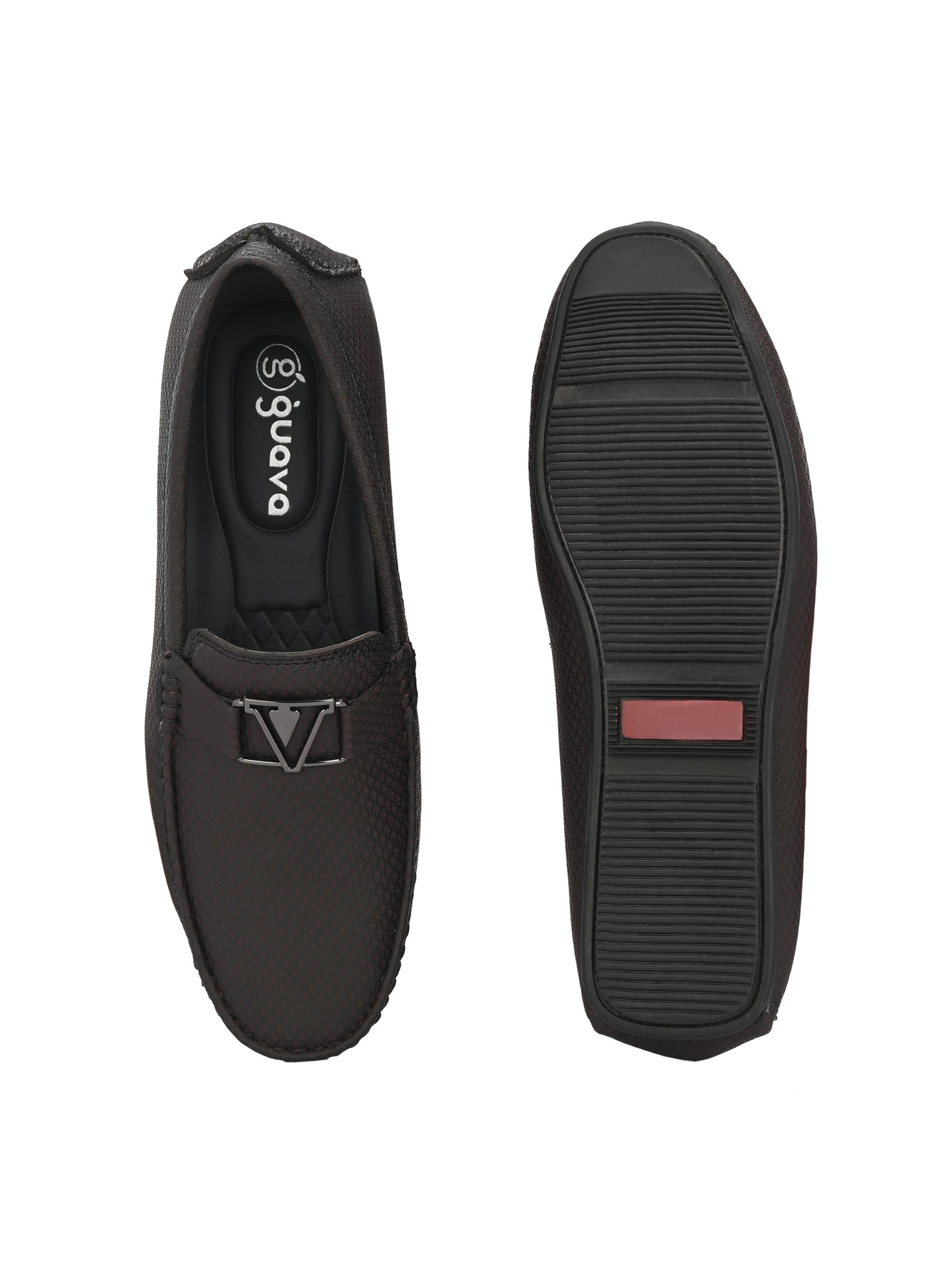 Guava Men's Brown Casual Slip On Driving Loafers (GV15JA828)