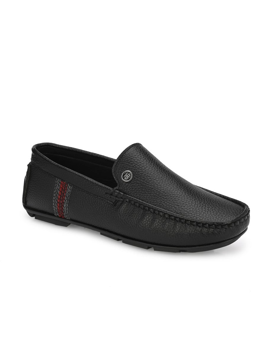 Guava Men's Black Casual Slip On Driving Loafers (GV15JA832)