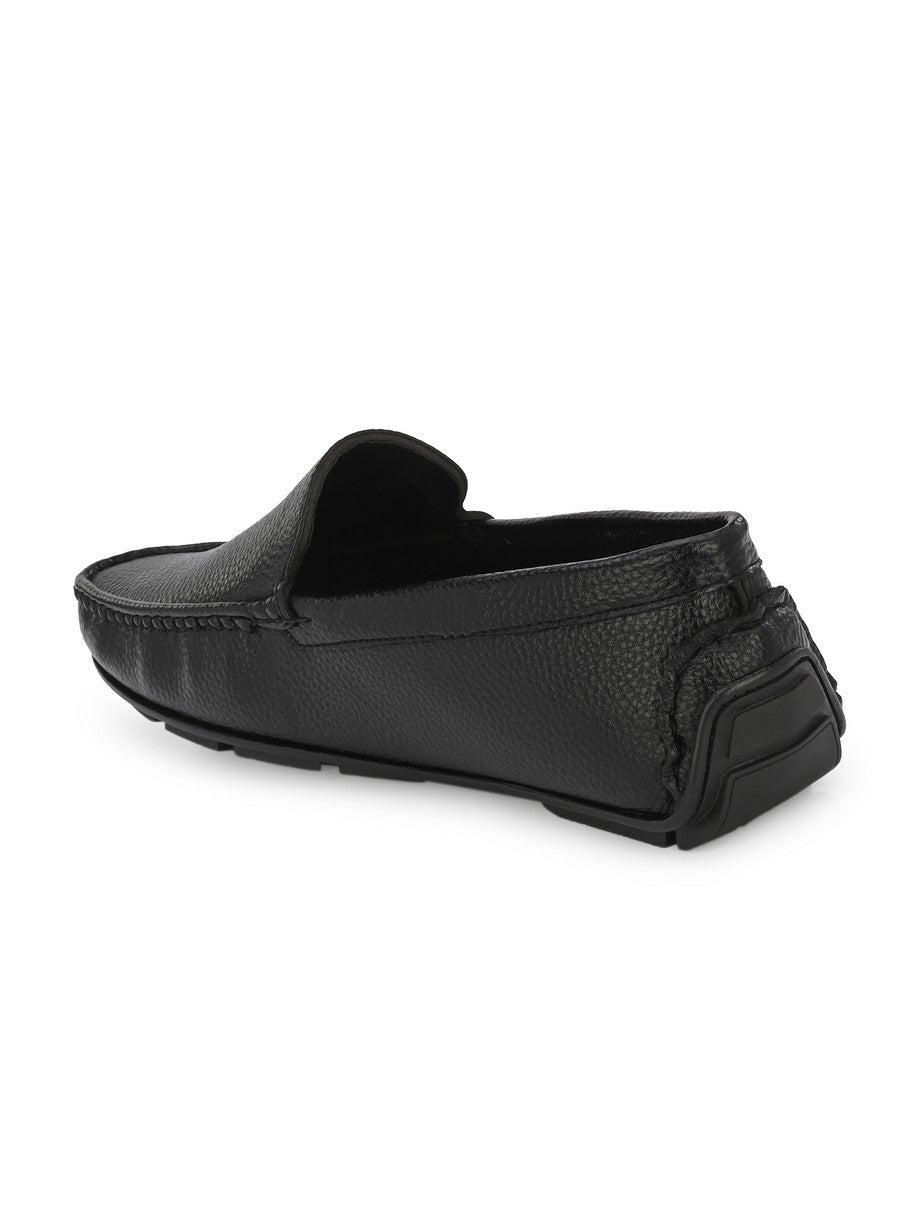 Guava Men's Black Casual Slip On Driving Loafers (GV15JA832)