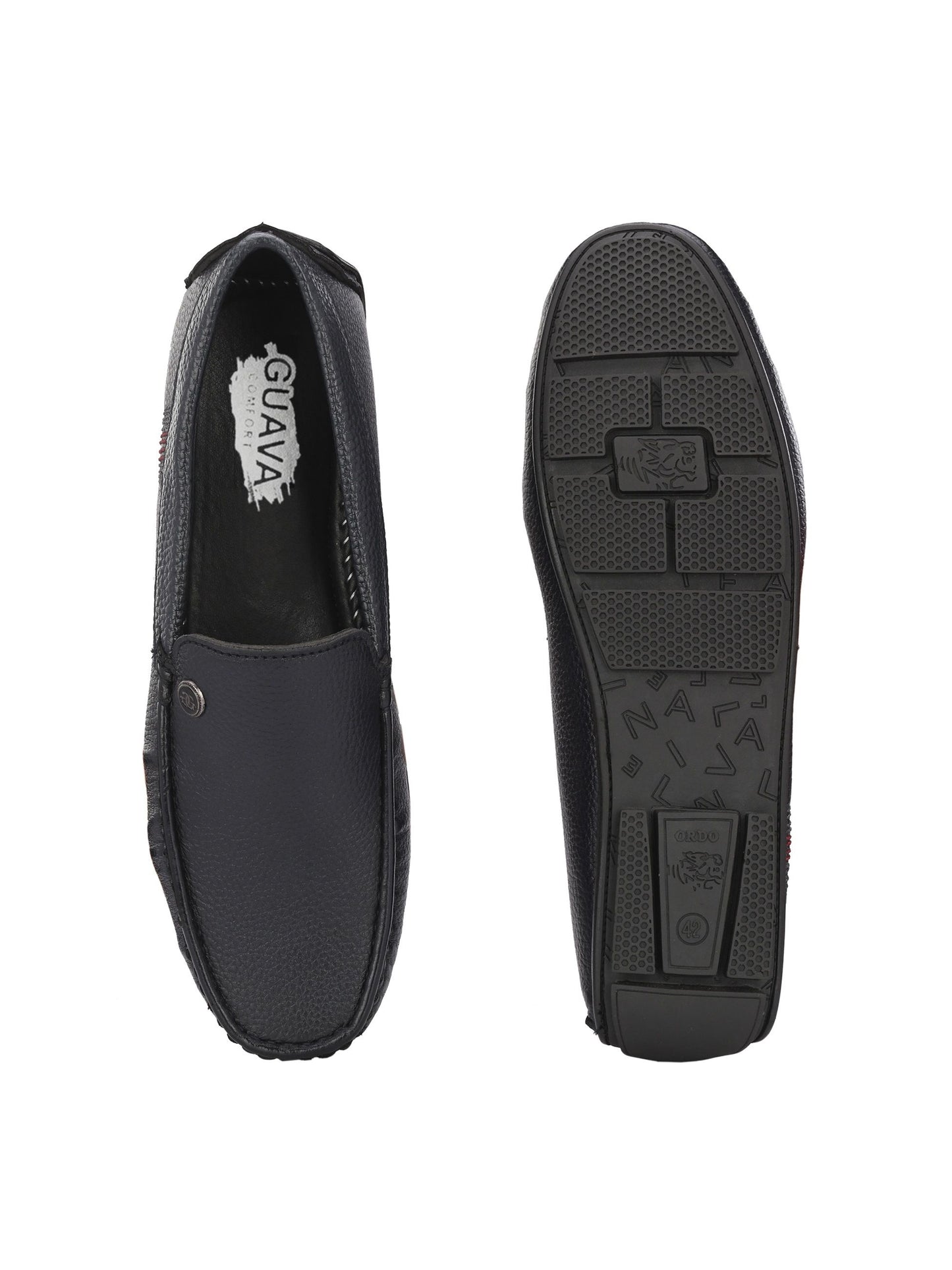 Guava Men's Blue Casual Slip On Driving Loafers (GV15JA835)