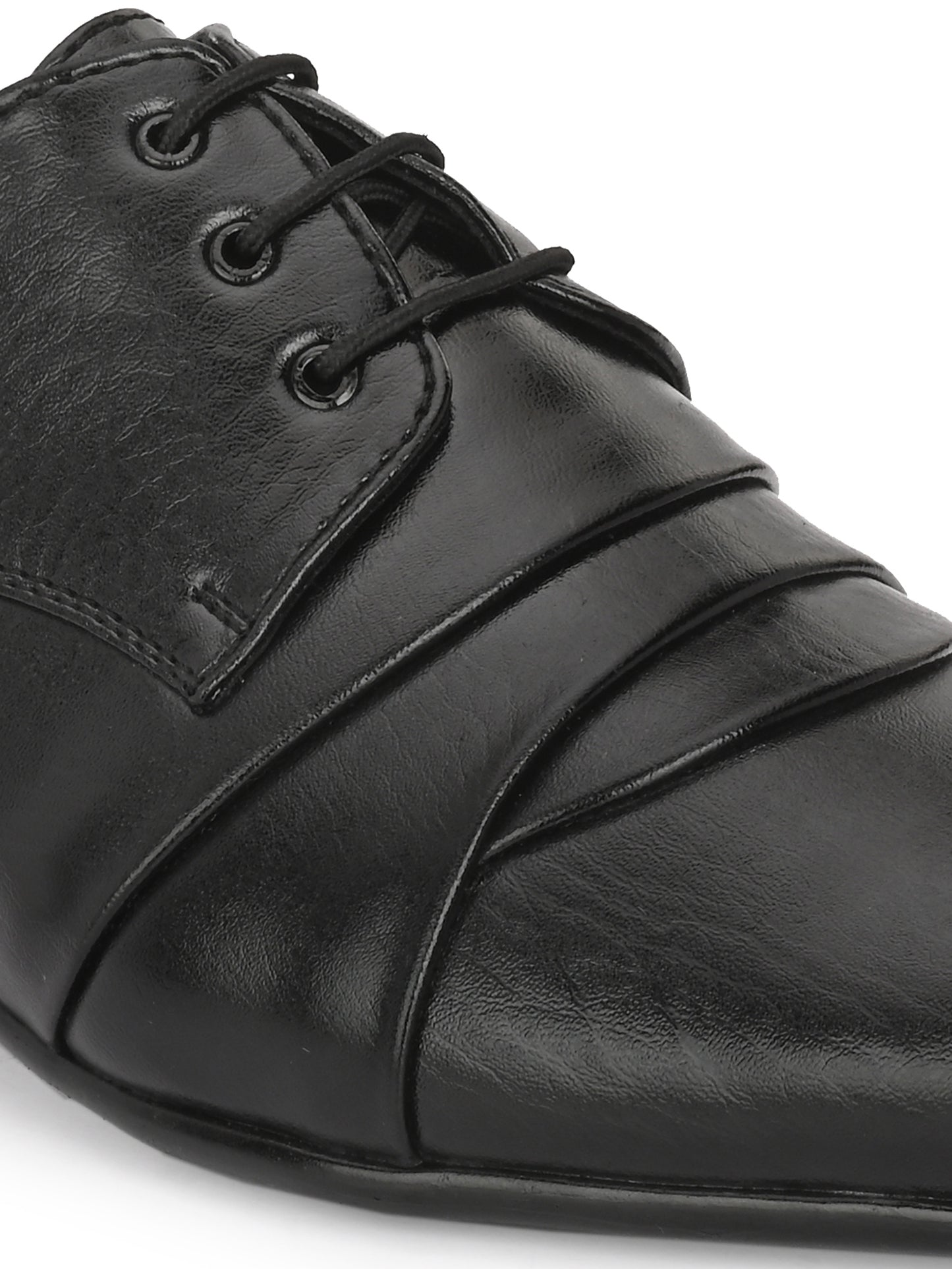 Guava Men's Black Derby Lace Up Formal Shoes (GV15JA839)