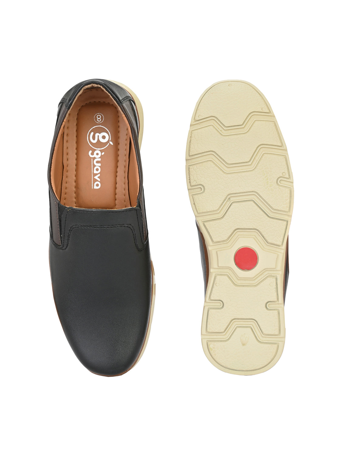 Guava Men's Black Casual Slip On Loafers (GV15JA844)