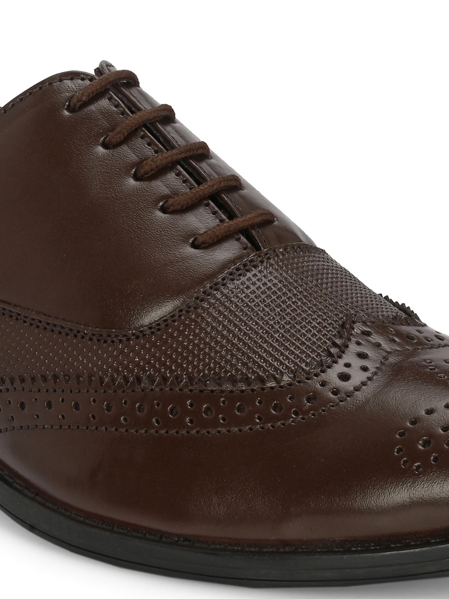 Guava Men's Black Formal Brogue Shoes GV15JA865