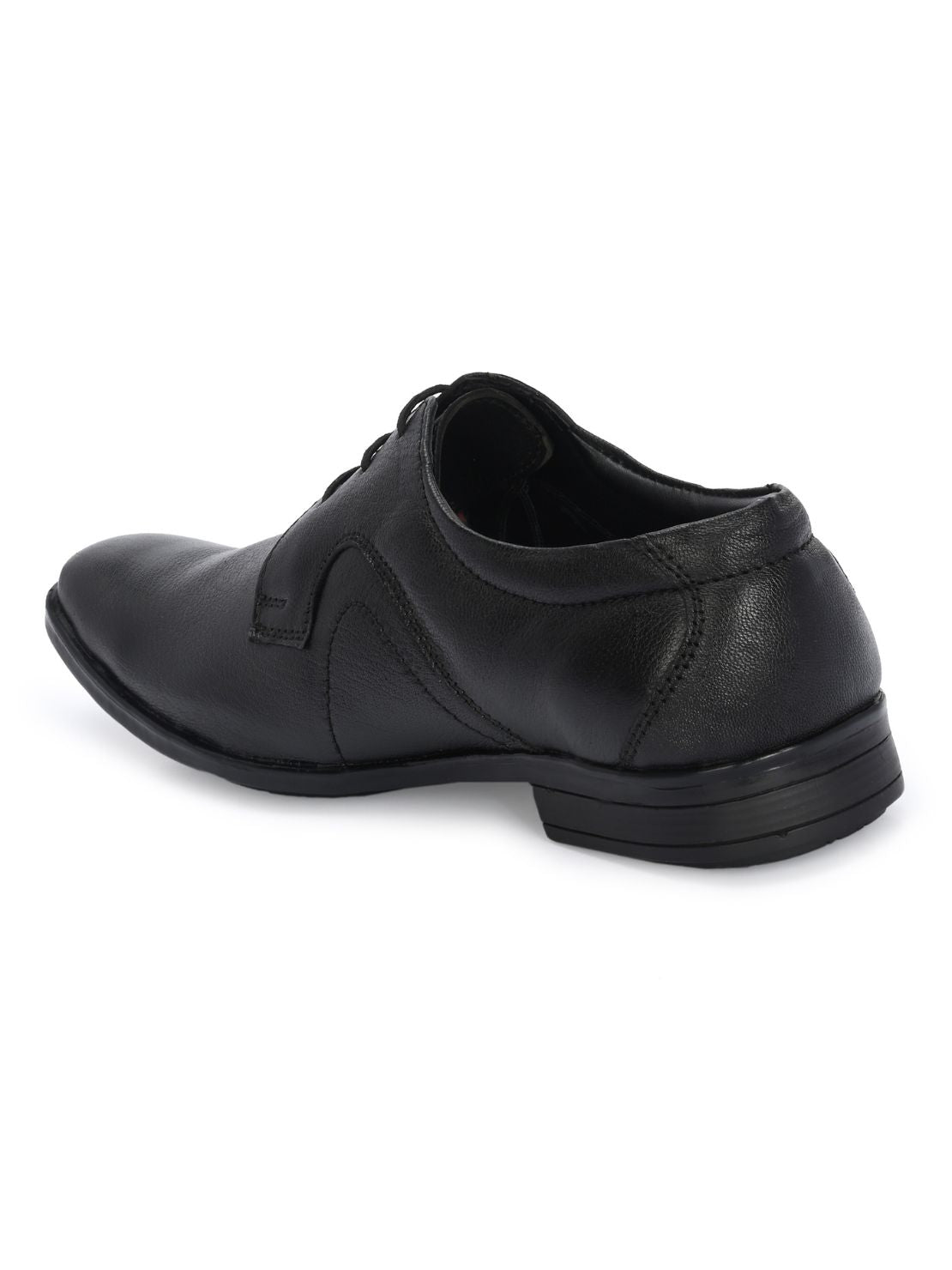 Guava Men's Black Leather Derby Lace-Up Formal Shoes GV15JA872