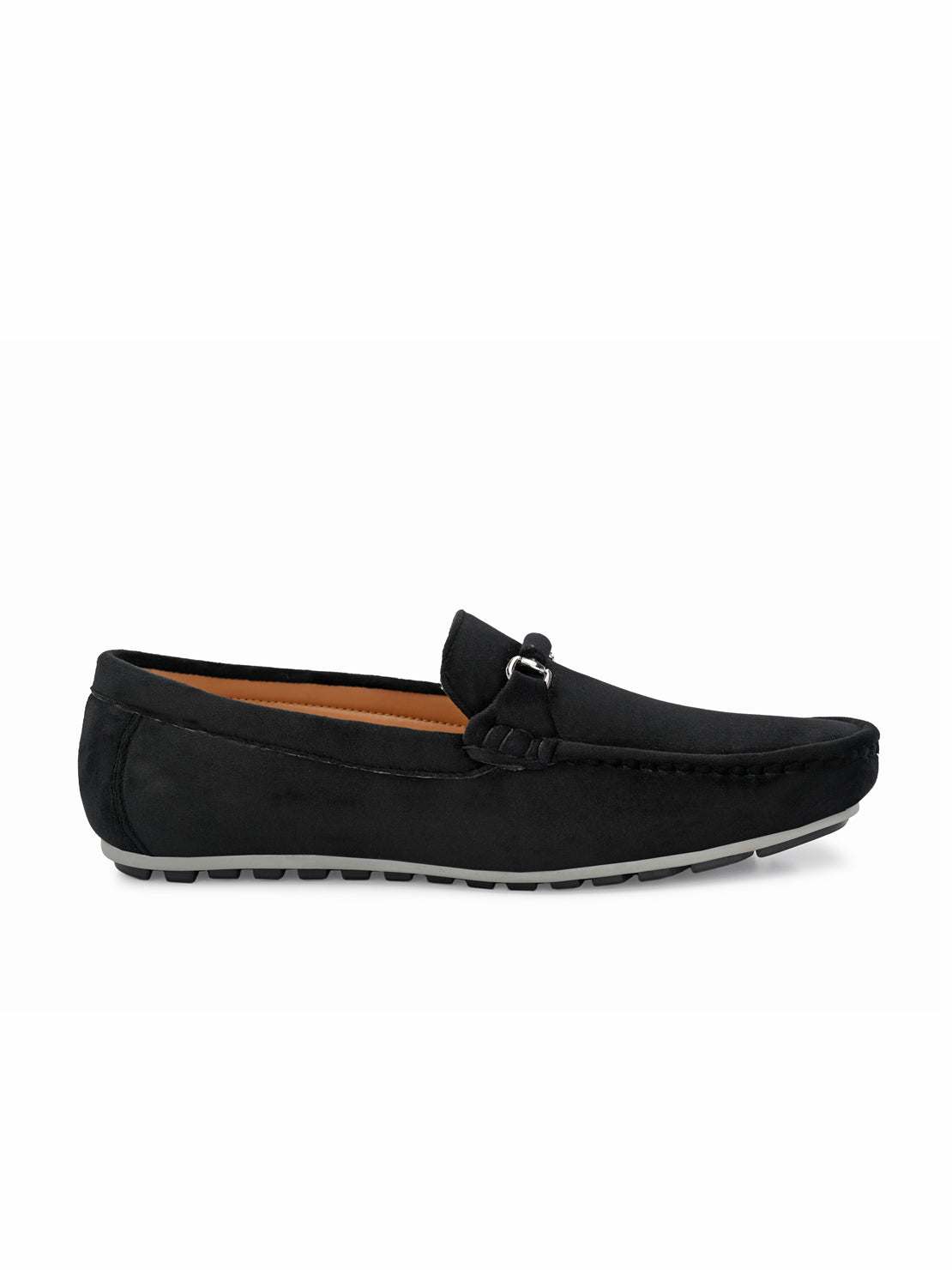 Guava Men's Black Charming Velvet Slip On Loafers (GV20JA700)