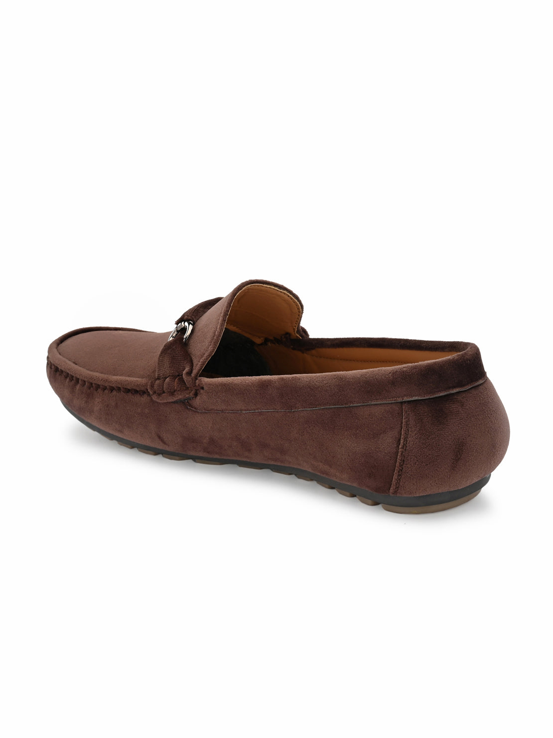 Guava Men's Brown Charming Velvet Slip On Loafers (GV20JA701)