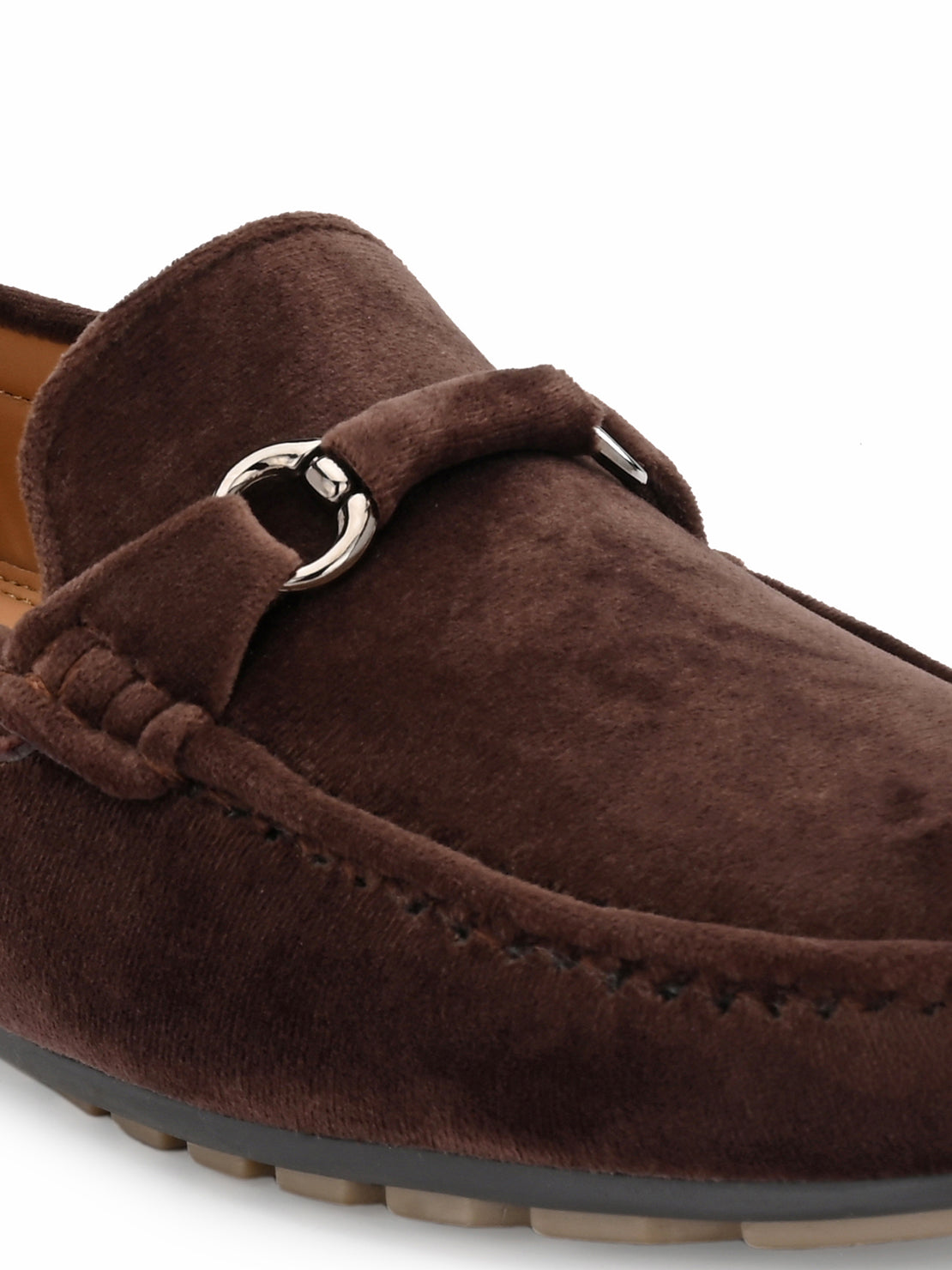 Guava Men's Brown Charming Velvet Slip On Loafers (GV20JA701)