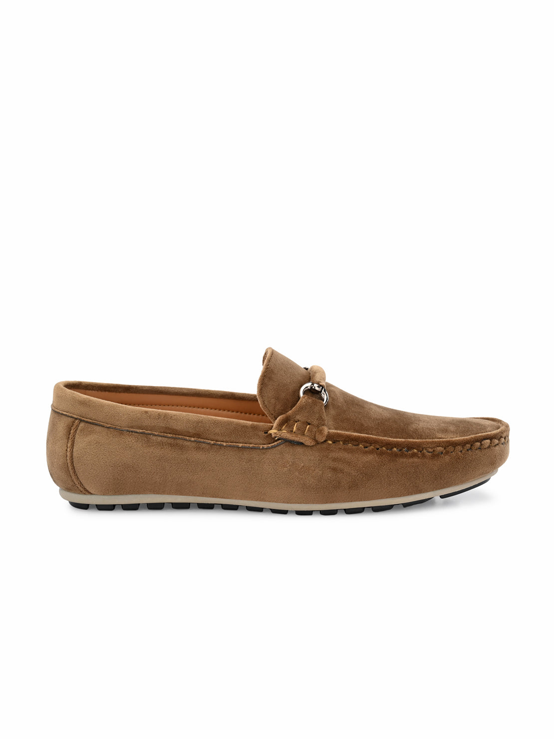Guava Men's Tan Charming Velvet Slip On Loafers (GV20JA702)