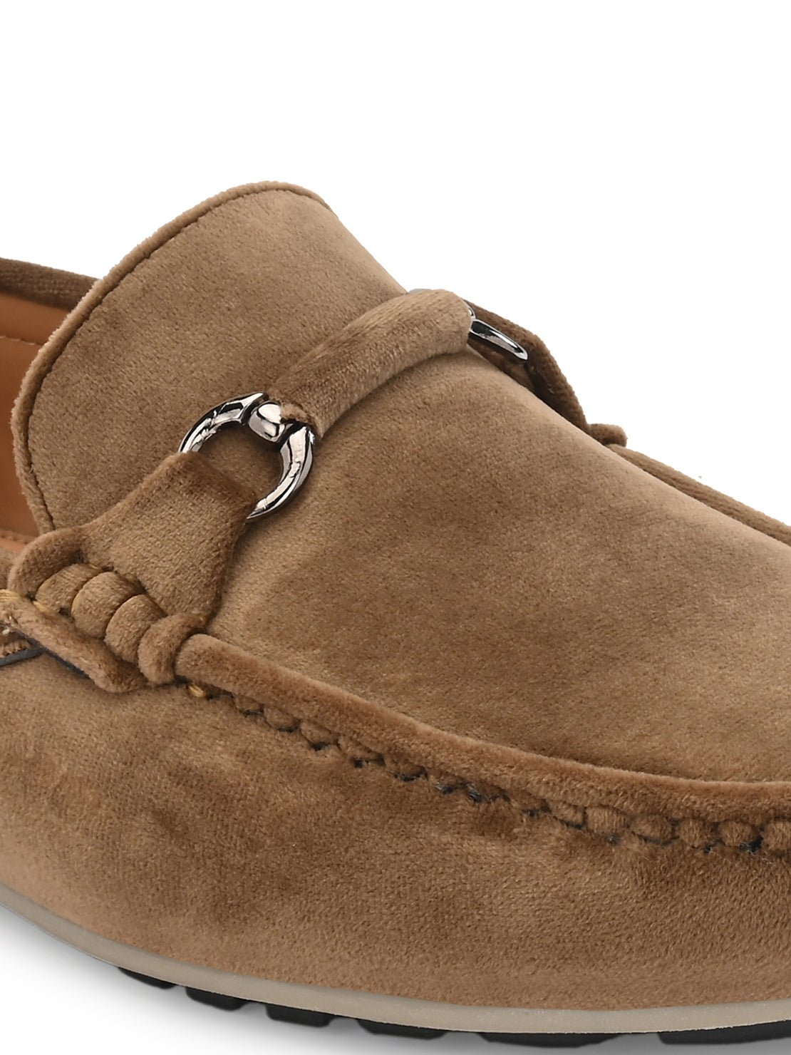 Guava Men's Tan Charming Velvet Slip On Loafers (GV20JA702)