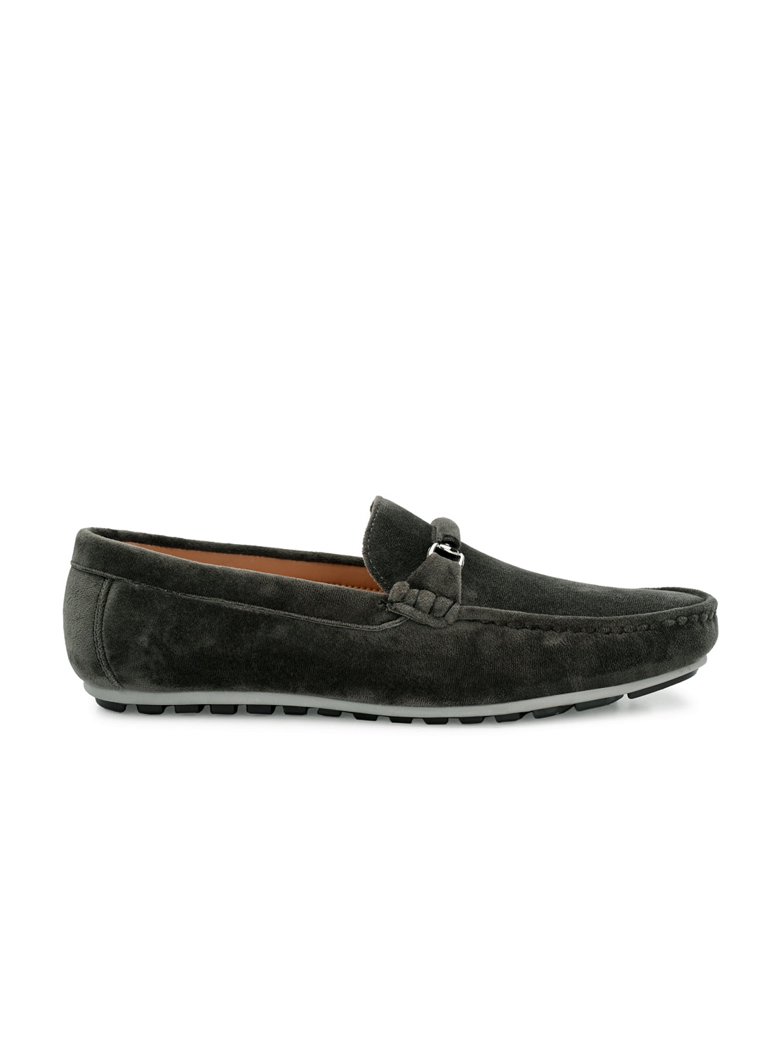 Guava Men's Olive Charming Velvet Slip On Loafers (GV20JA703)