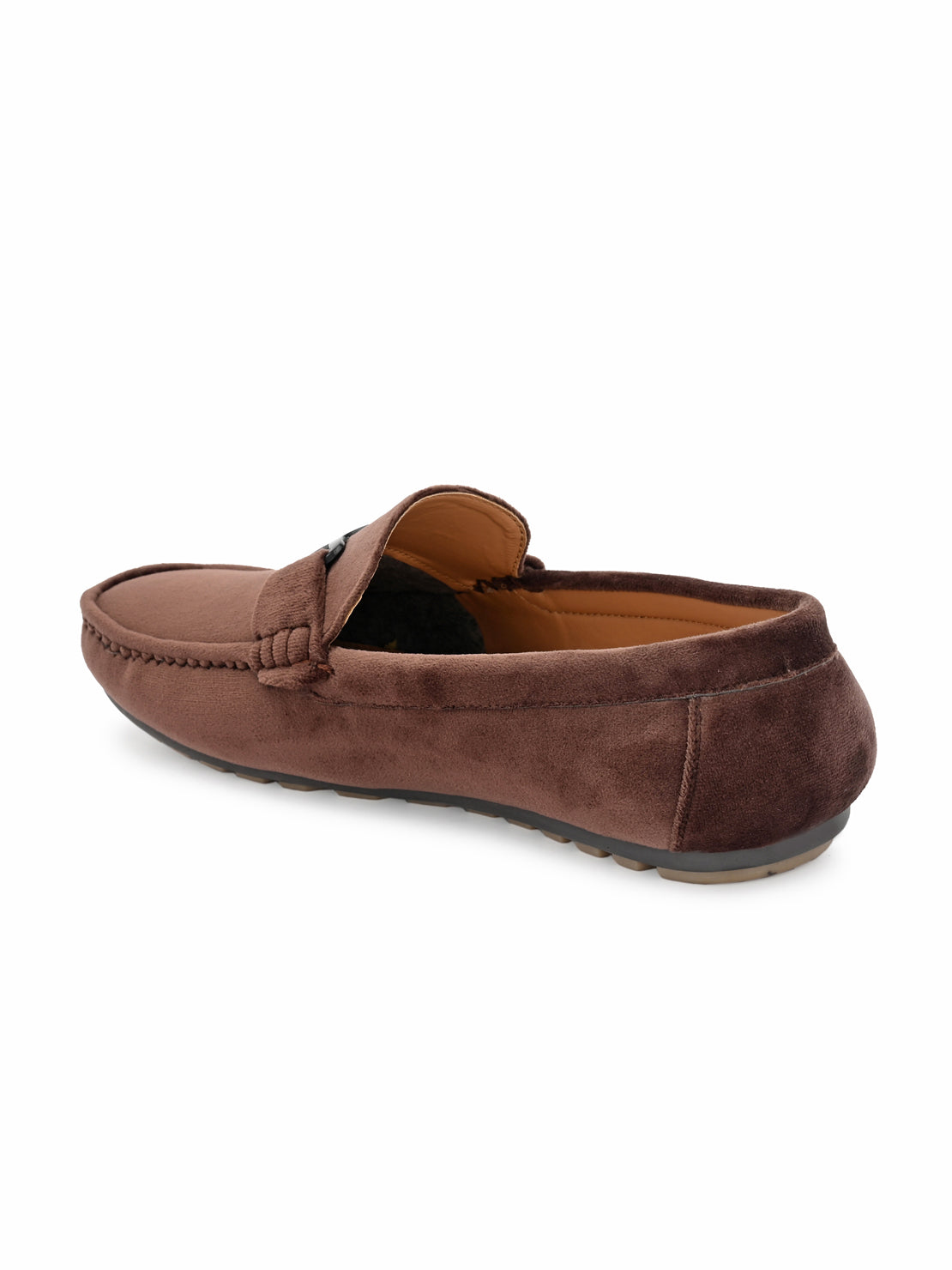 Guava Men's Brown Charming Velvet Slip On Loafers (GV20JA705)