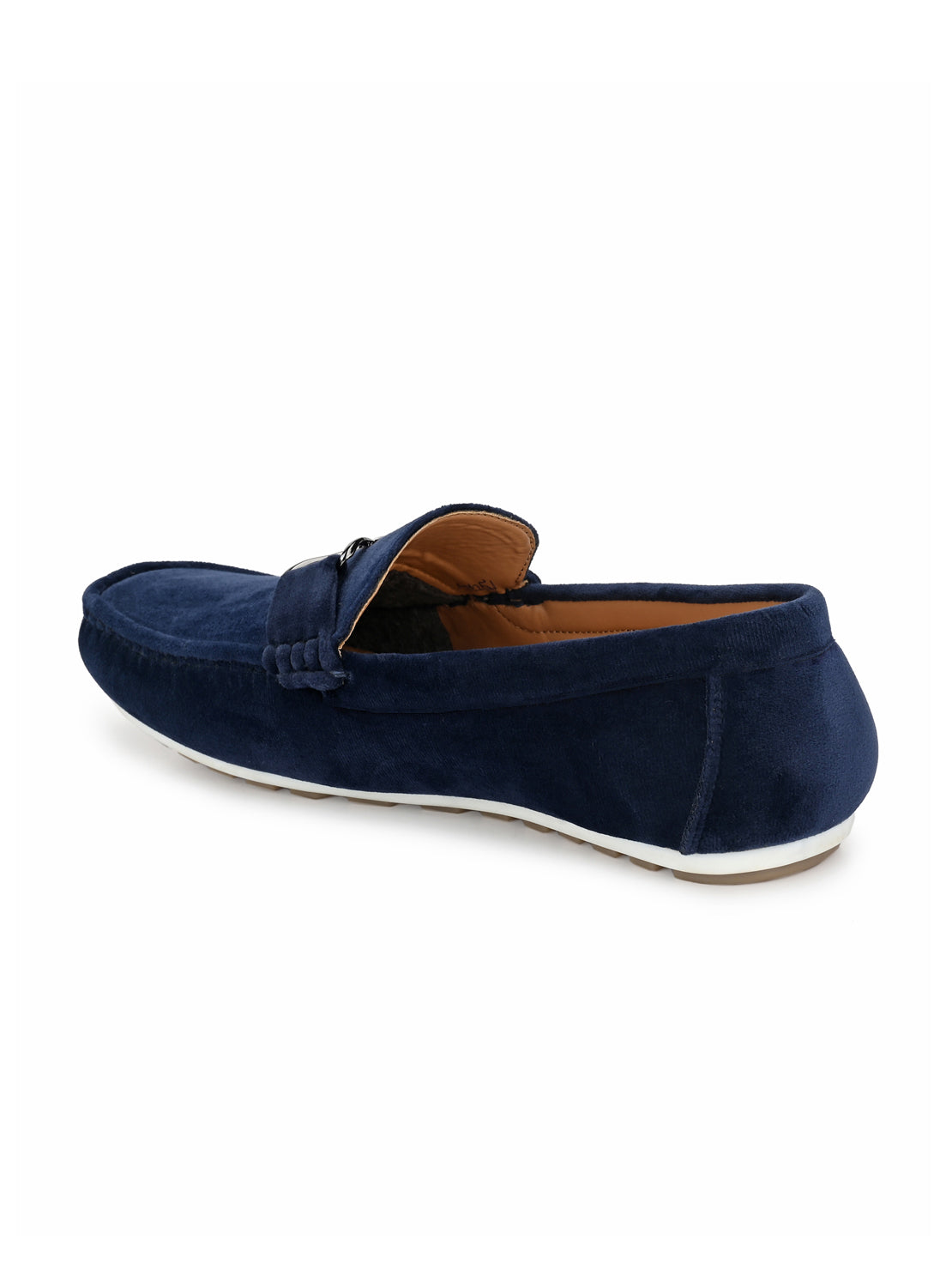 Guava Men's Blue Charming Velvet Slip On Loafers (GV20JA708)