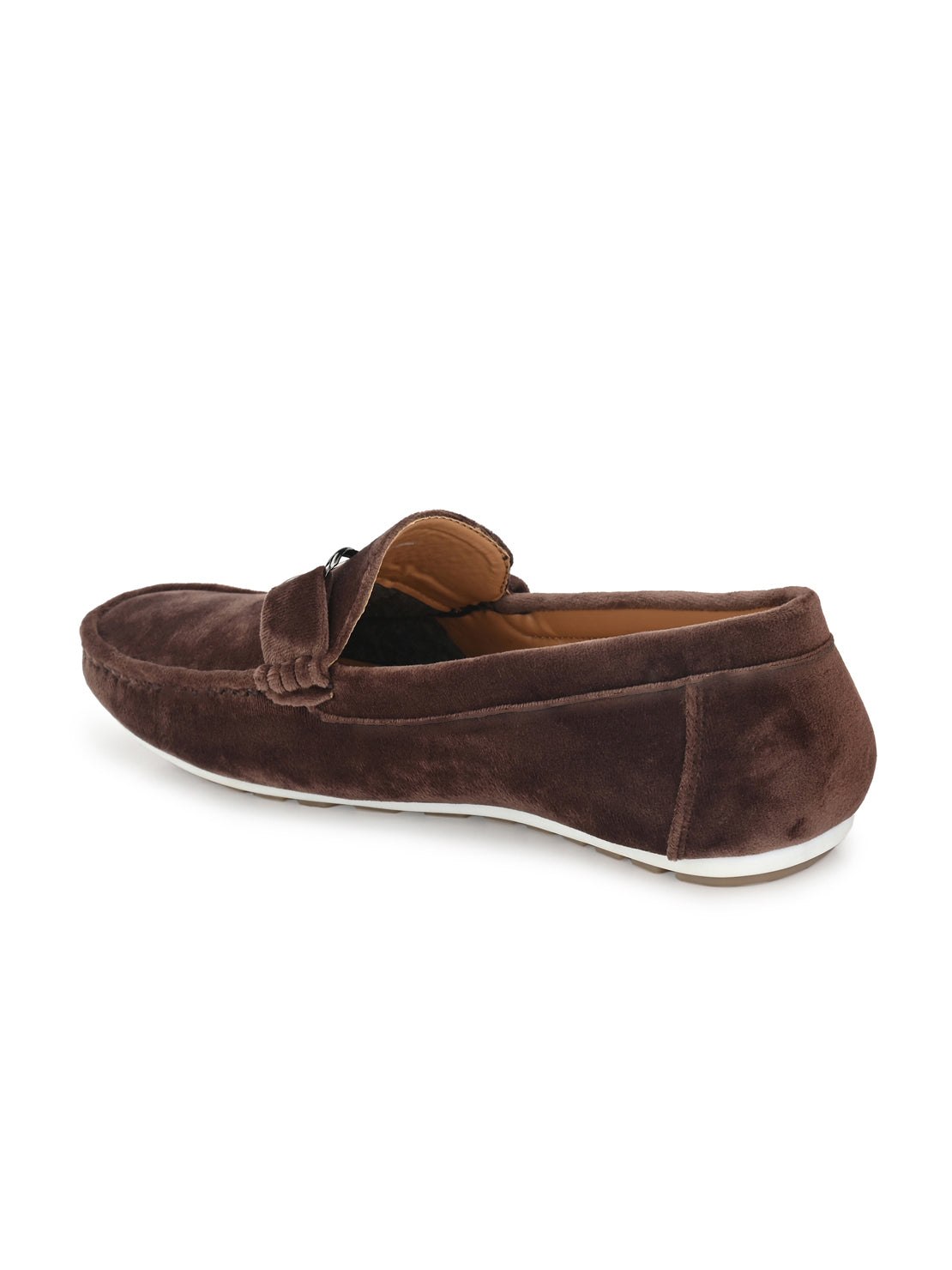 Guava Men's Brown Charming Velvet Slip On Loafers (GV20JA709)