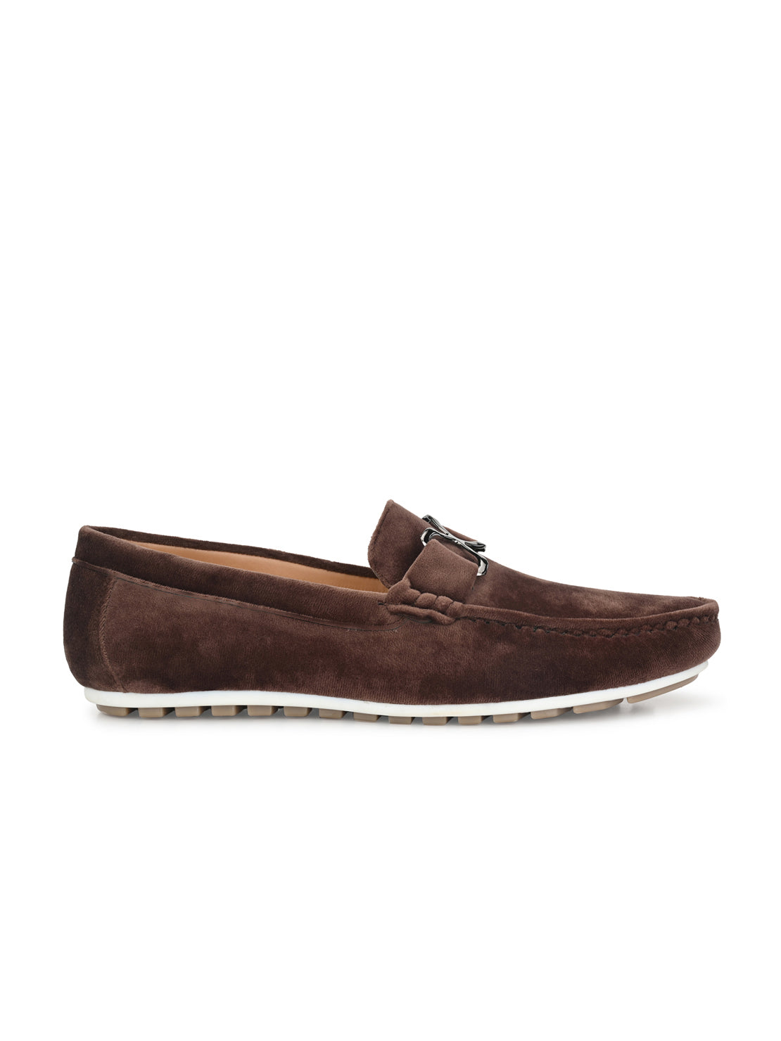 Guava Men's Brown Charming Velvet Slip On Loafers (GV20JA709)