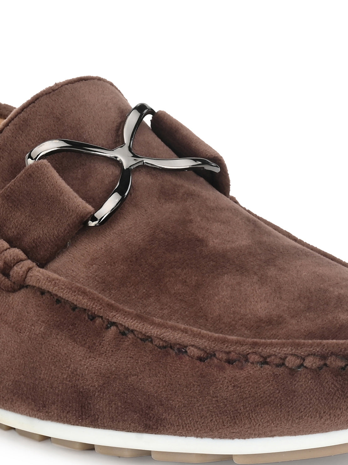 Guava Men's Brown Charming Velvet Slip On Loafers (GV20JA709)