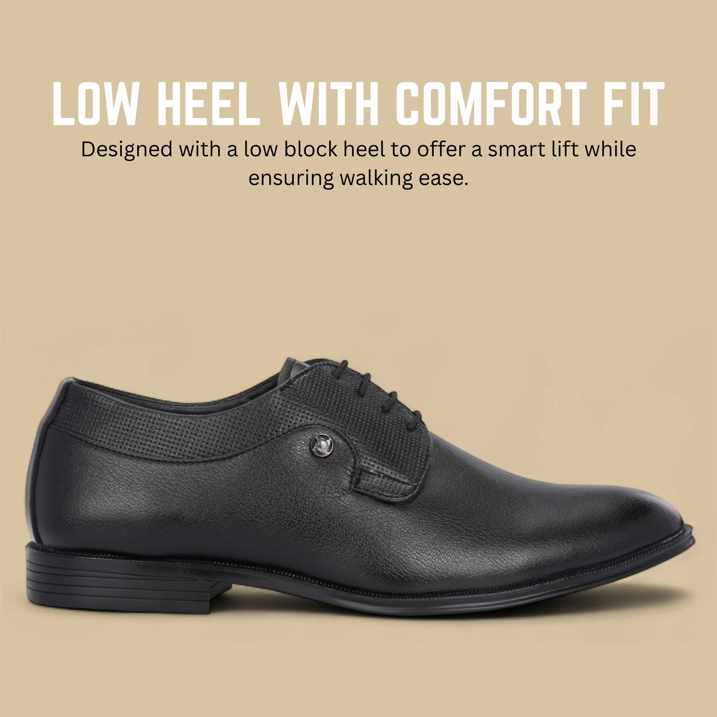 Guava Men's Faux Leather Lace-Up Derby Formal Shoes GV25JA879