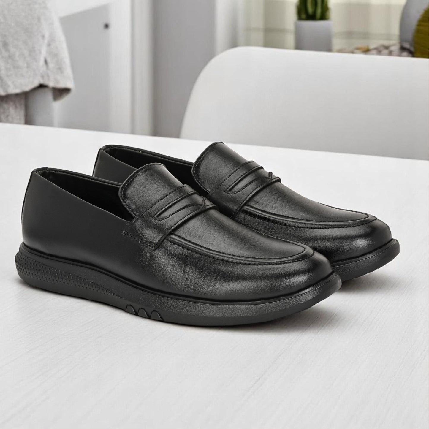 Guava Men's Synthetic Leather Slip-On Slip On Formal Shoes Loafers GV25JA887