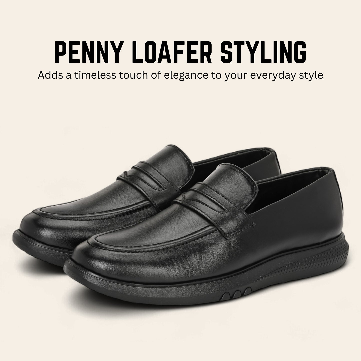 Guava Men's Synthetic Leather Slip-On Slip On Formal Shoes Loafers GV25JA887