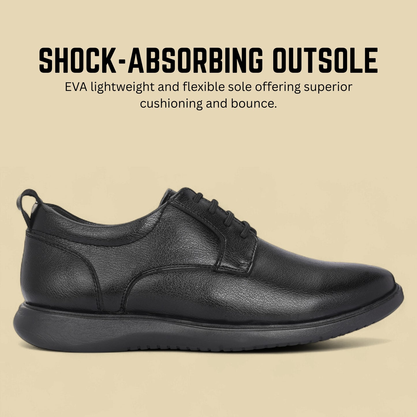Guava Men's Synthetic Leather Lace-Up Derby Formal Shoes GV25JA889