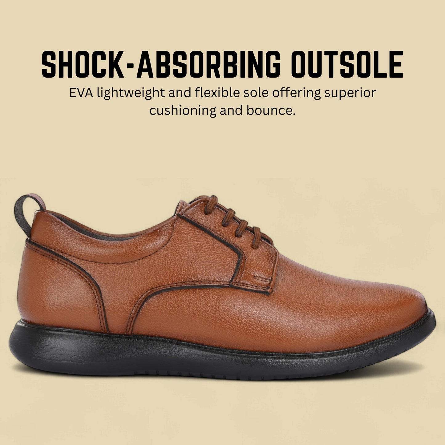 Guava Men's Synthetic Leather Lace-Up Derby Formal Shoes GV25JA891