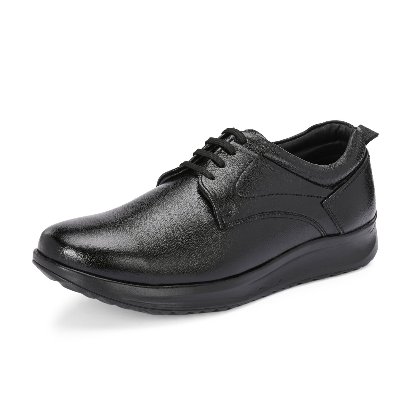 Guava Men's Featherwalk Lightweight Black Derby Fromal Shoes GV25JA895