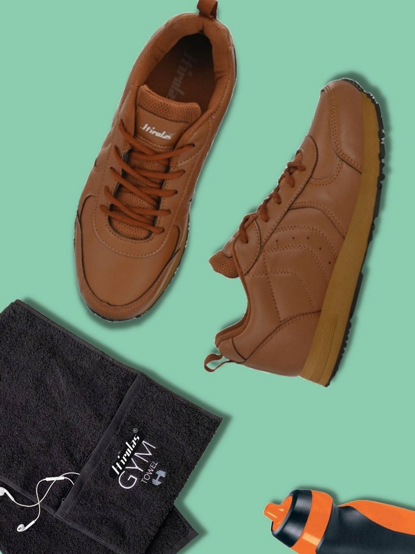 Hirolas® Men's Multisport Sneaker Shoes- Tan HRL1802TAN