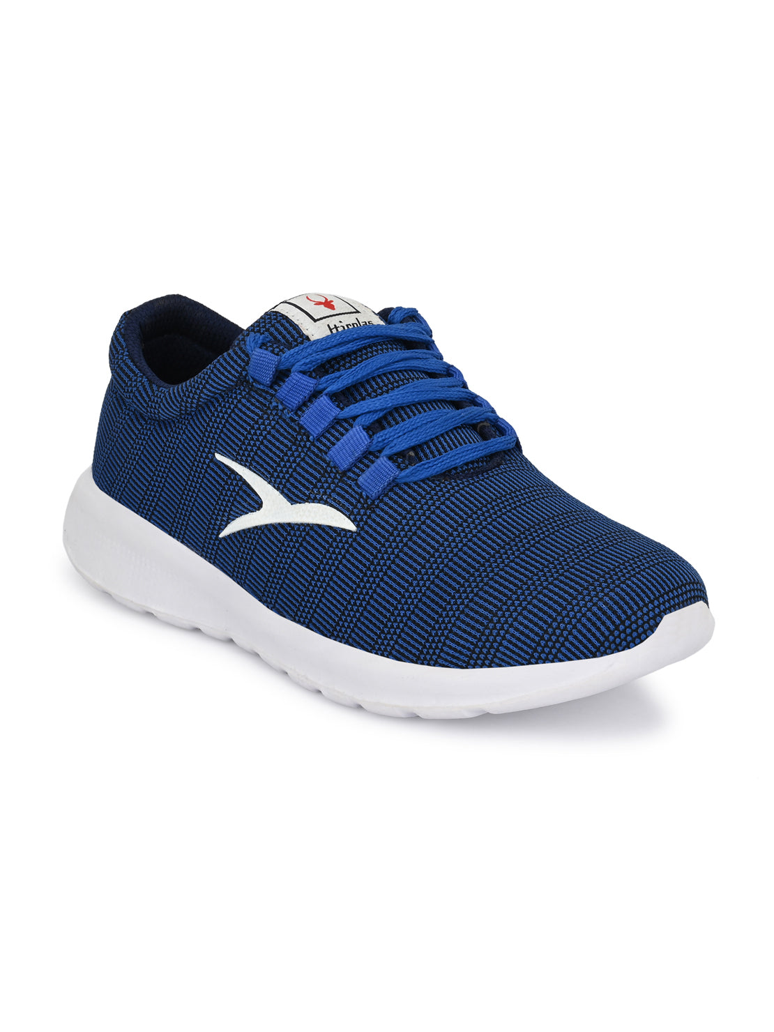 Hirolas® Men's Blue Knitted Running/Walking/Gym Lace Up Sport Shoes (HRL1924RBU)