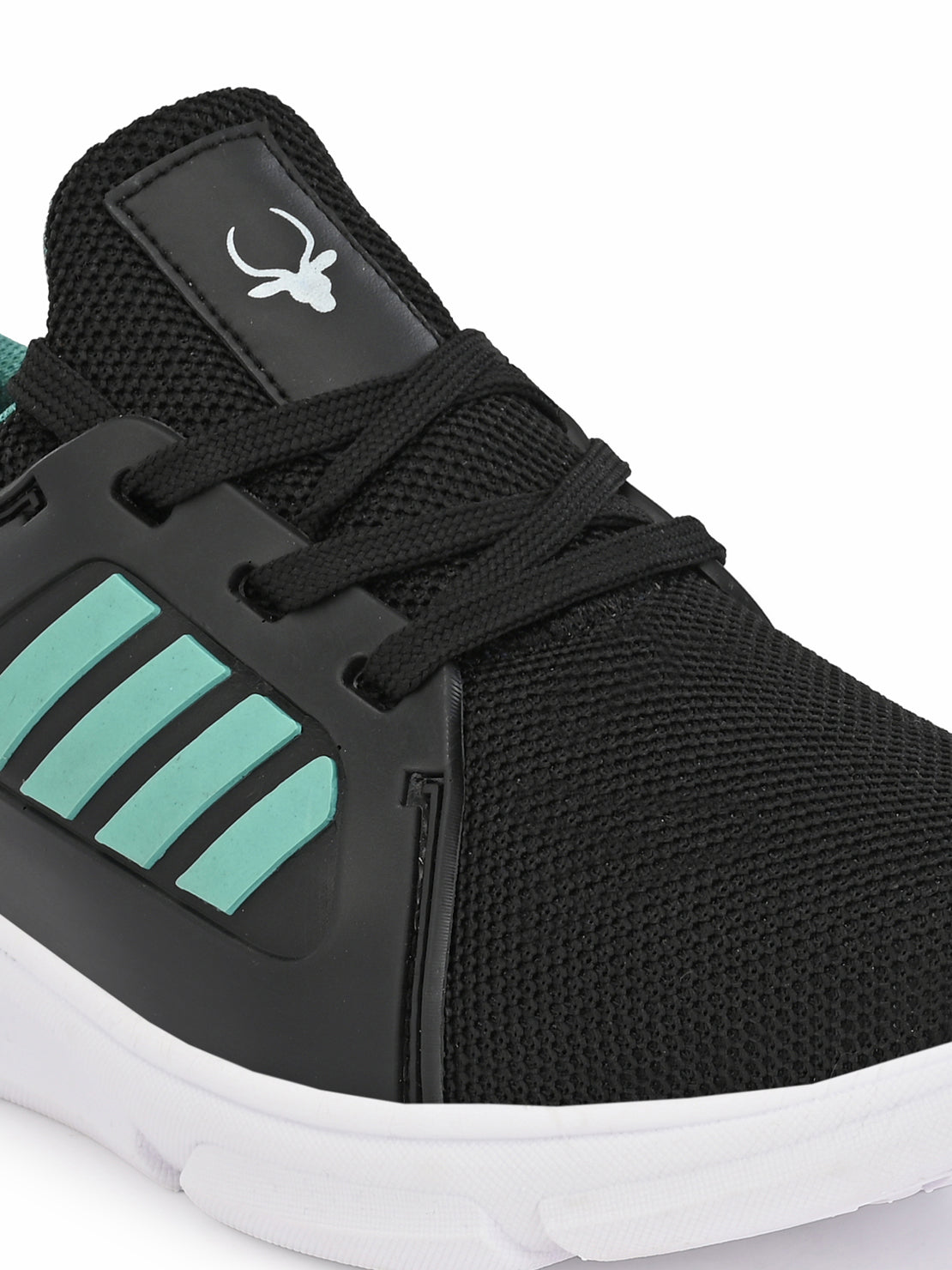 Hirolas® Men's Black/Blue Mesh Running/Walking/Gym Lace Up Sport Shoes (HRL2003BLS)