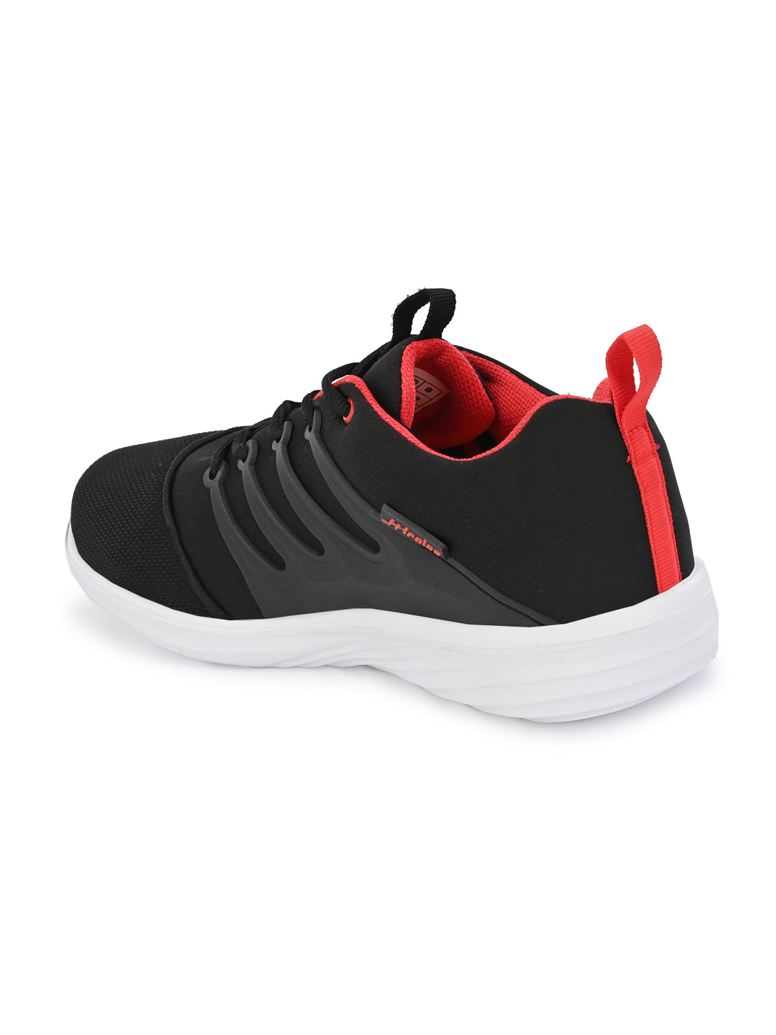 Hirolas® Men's Black Mesh Running/Walking/Gym Slip On Sport Shoes (HRL2004BLR)