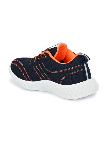 Hirolas® Men's Blue Mesh Running/Walking/Gym Lace Up Sport Shoes (HRL2022BLU)
