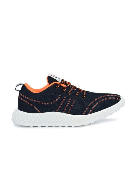 Hirolas® Men's Blue Mesh Running/Walking/Gym Lace Up Sport Shoes (HRL2022BLU)