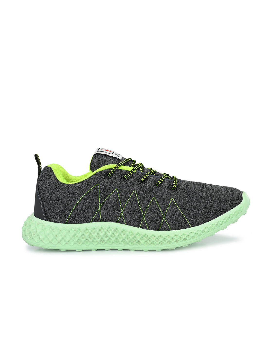 Hirolas® Men's Grey Mesh Running/Walking/Gym Lace Up Sport Shoes (HRL2025GRY)
