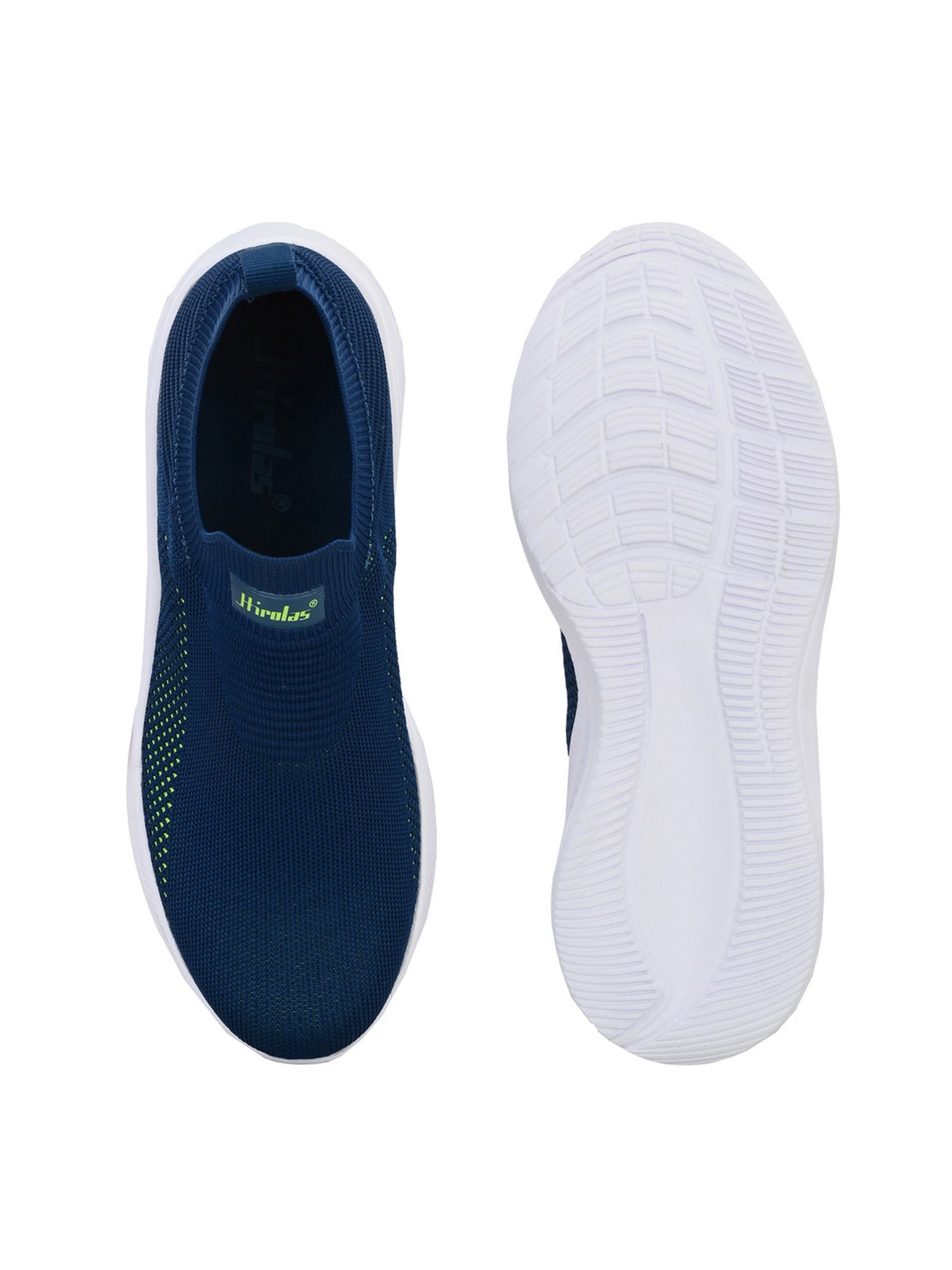 Hirolas® Men's GlideFit Sports Running Shoes.- Blue/Green HRL2080BUG