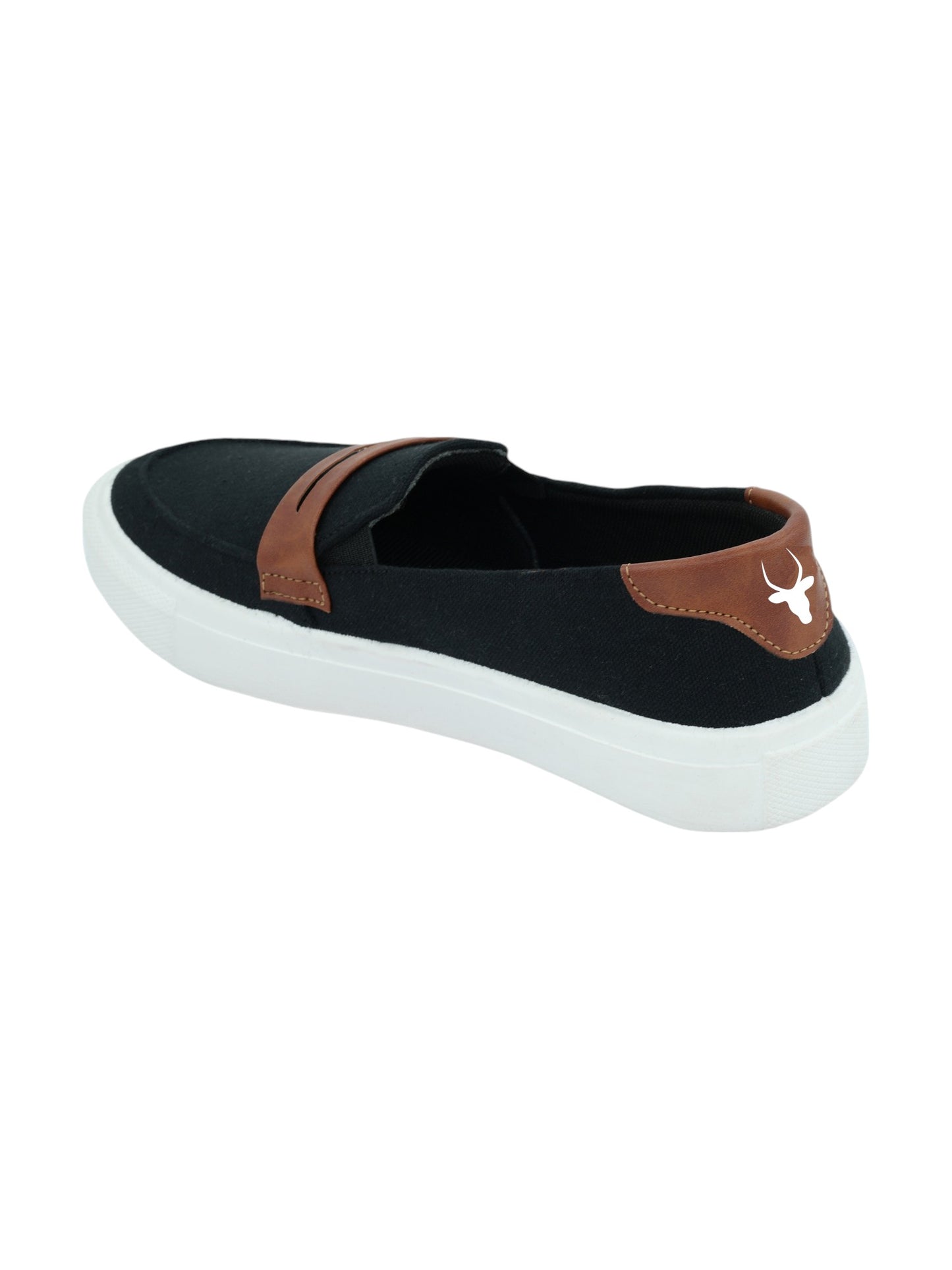 Hirolas® Men's Casual Canvas Loafers - Black -HRL2082BLK