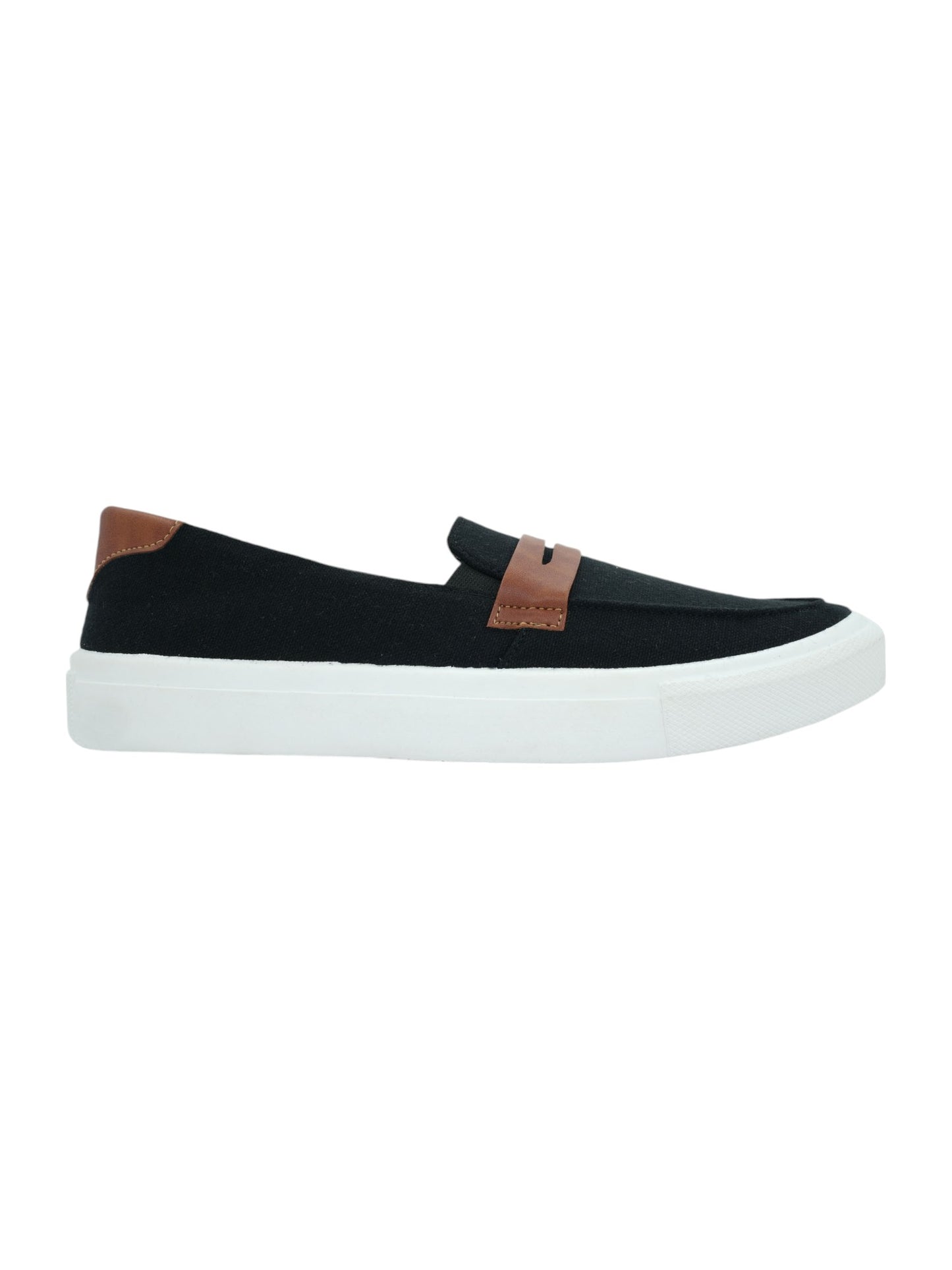 Hirolas® Men's Casual Canvas Loafers - Black -HRL2082BLK