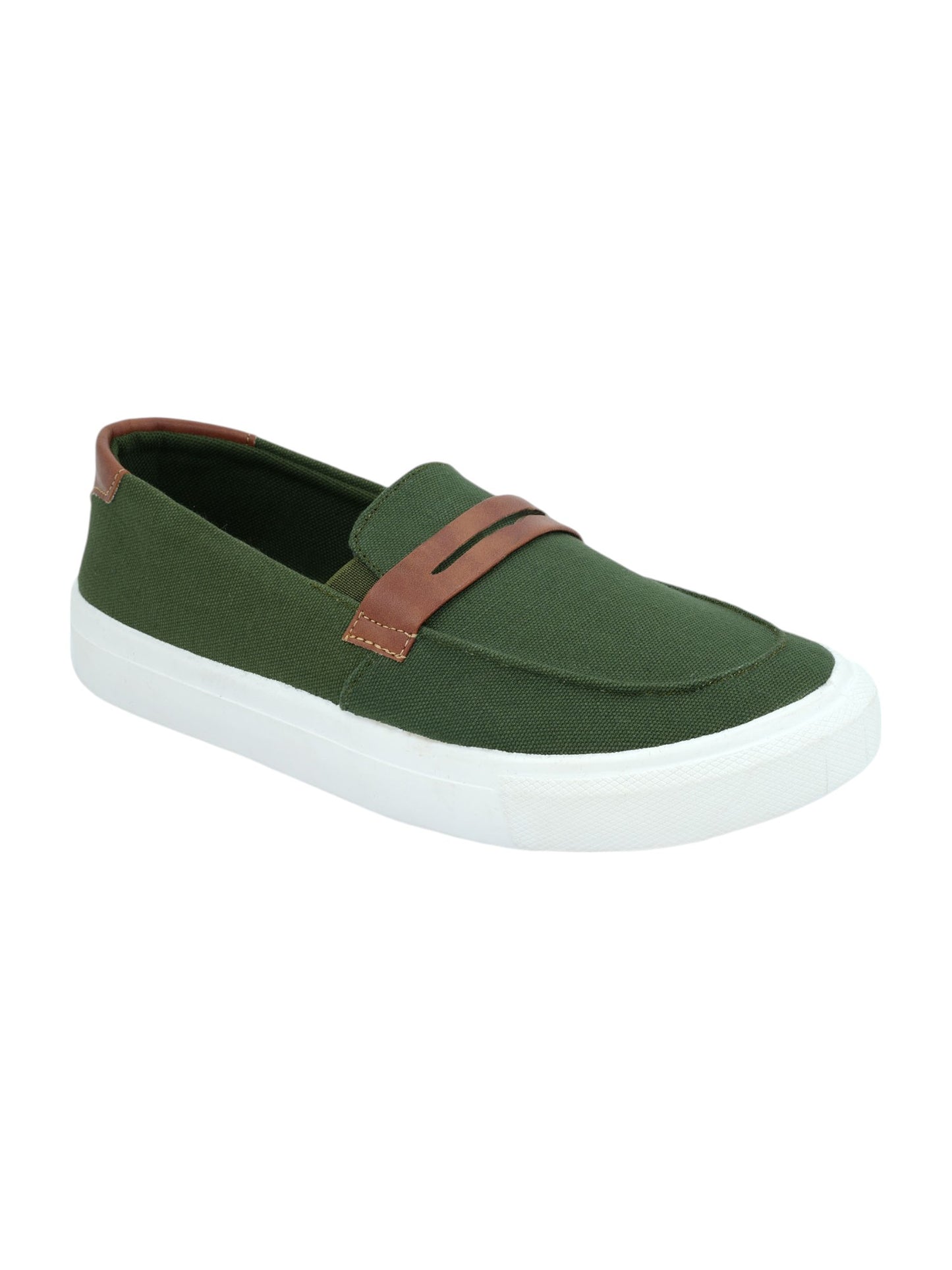 Hirolas® Men's Casual Canvas Loafers - Green -HRL2082GRN
