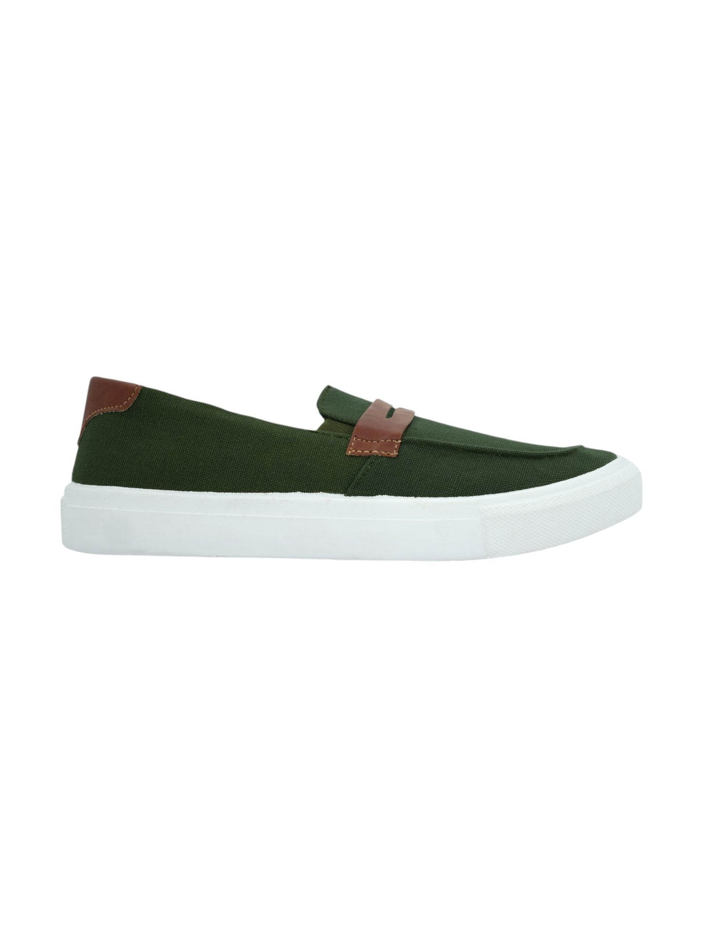 Hirolas® Men's Casual Canvas Loafers - Green -HRL2082GRN