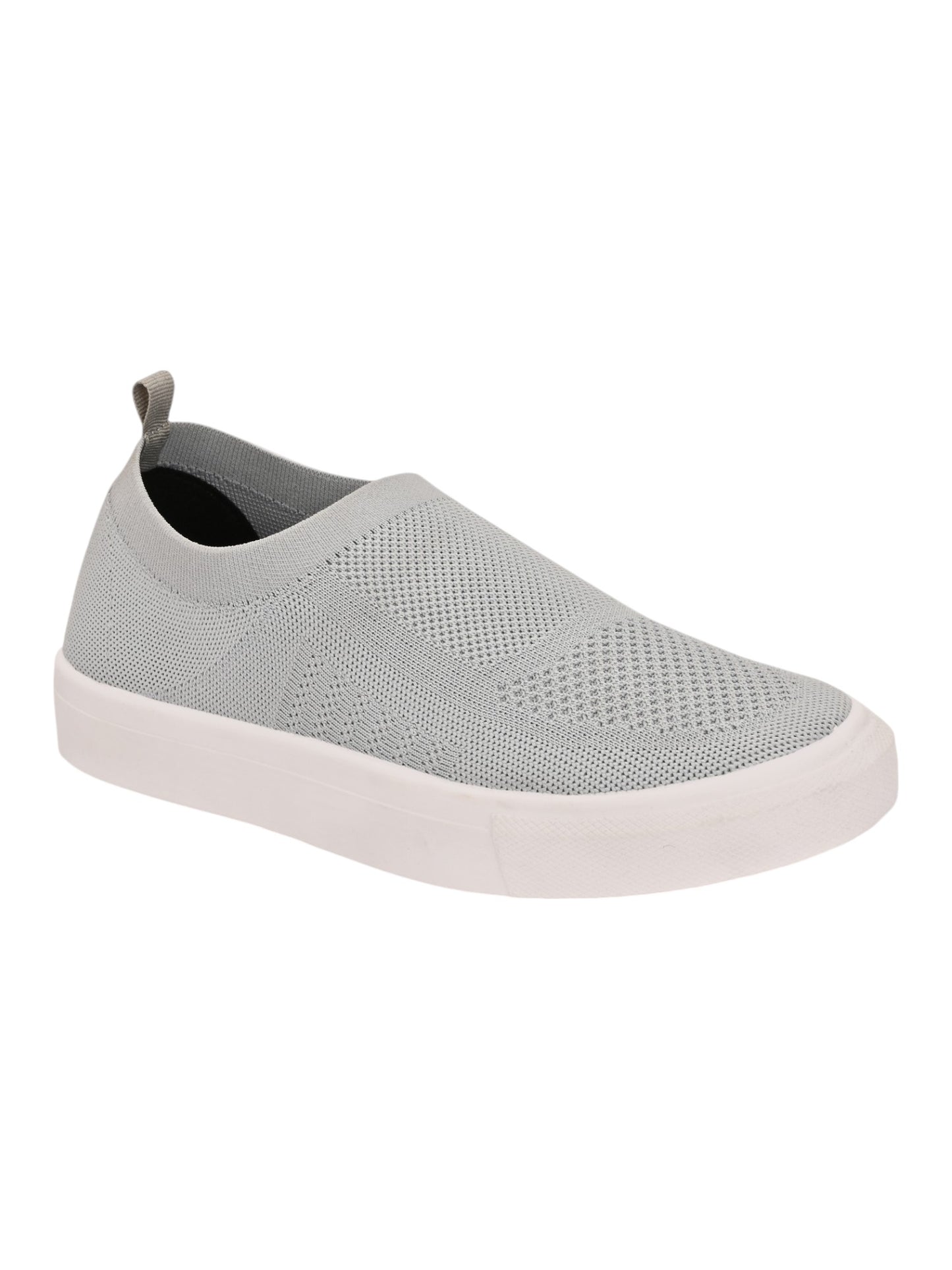 Hirolas® Men's Casual Knitted Slip-On Sneaker - Light Grey -HRL2083LGY