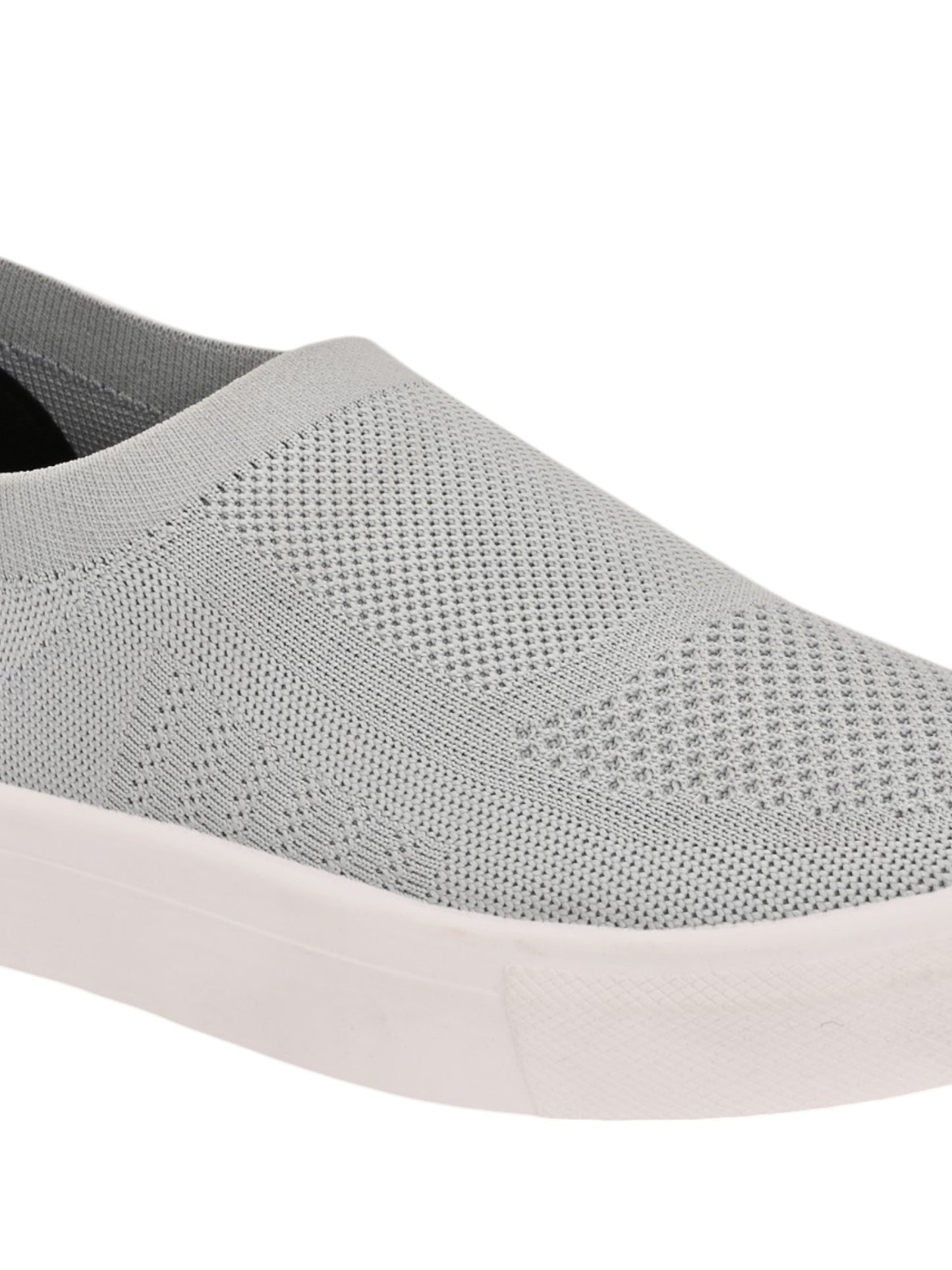 Hirolas® Men's Casual Knitted Slip-On Sneaker - Light Grey -HRL2083LGY