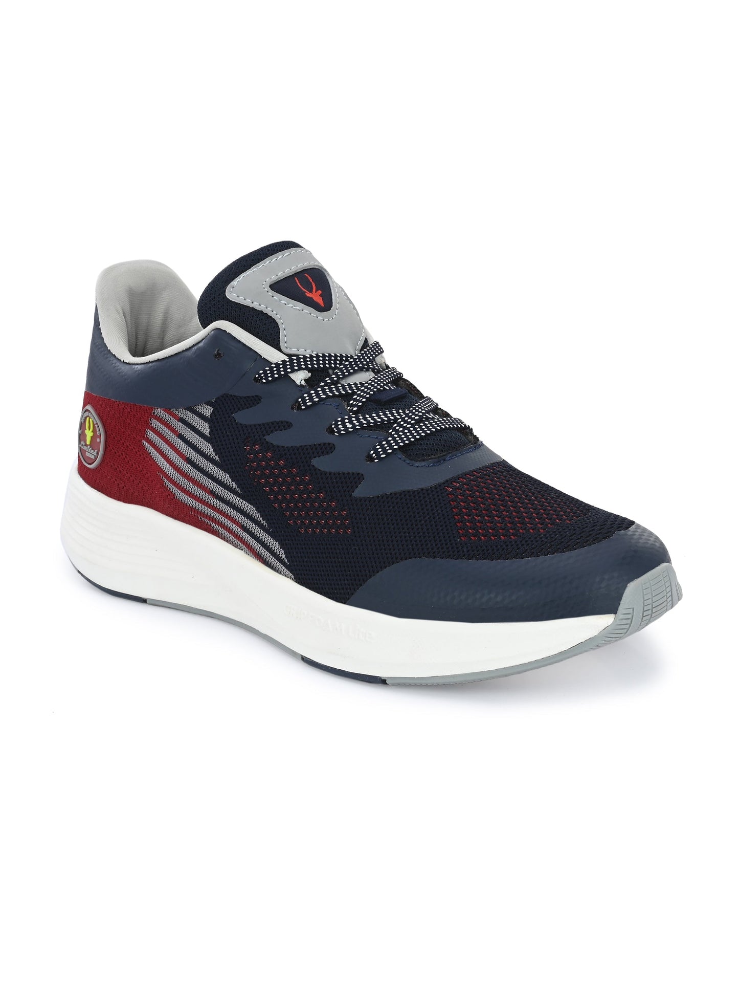 Hirolas® Men's Blue/Maroon Elite Shock Absorbing Walking Running Fitness Athletic Training Gym Fashion Sport Shoes (HRLMP01BLU)