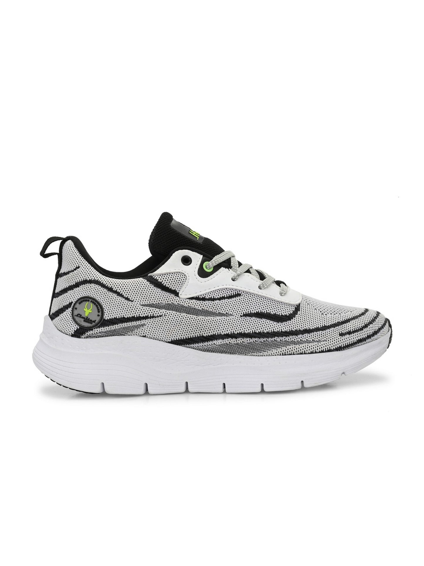 Hirolas® Men's Cloudwalk Knitted Sports Running Sneakers Shoes. - Light Grey/Black HRLMP04GRB
