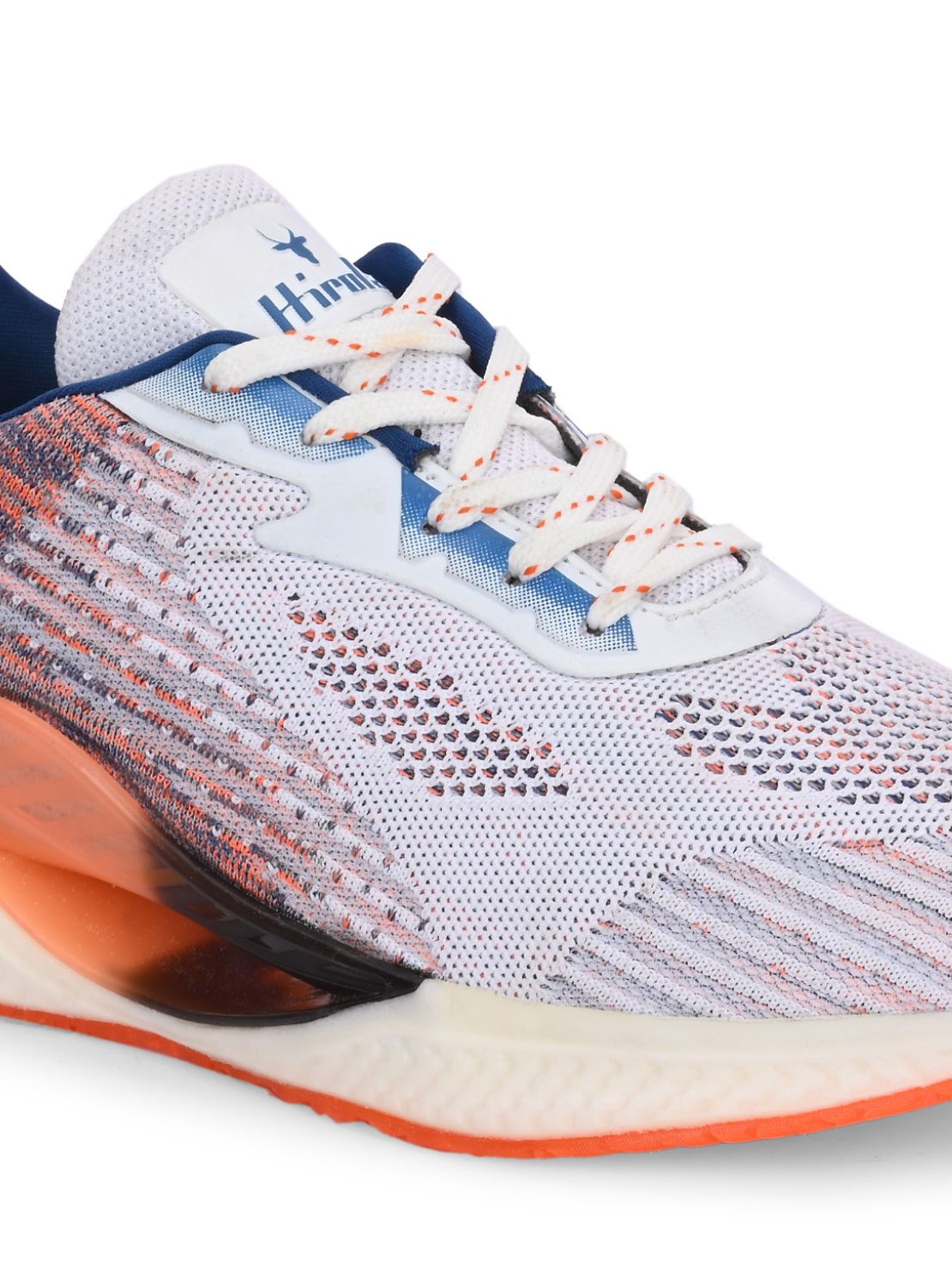 Hirolas® Men's Cloudwalk Knitted Sports Running Sport Shoes - White/Orange HRLMP11WOG